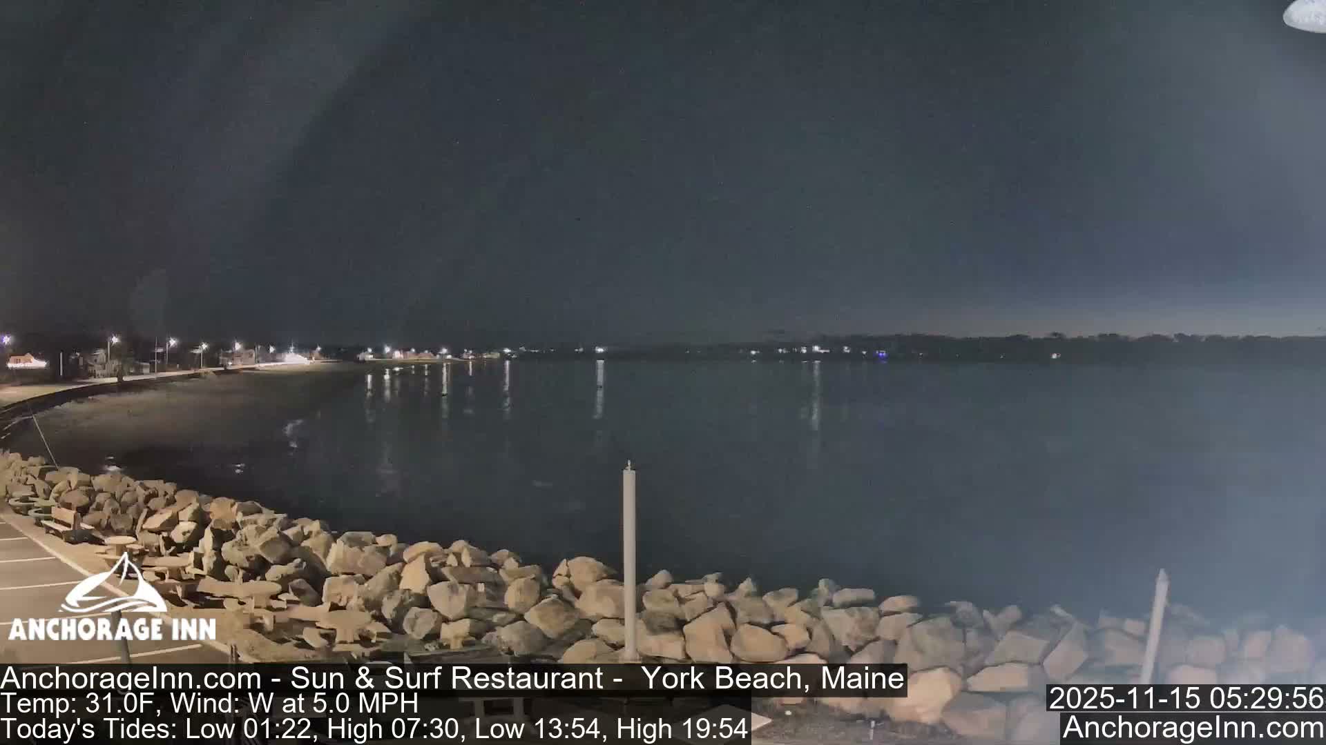 York Beach Ocean Surf Live Cam- Maine, USA