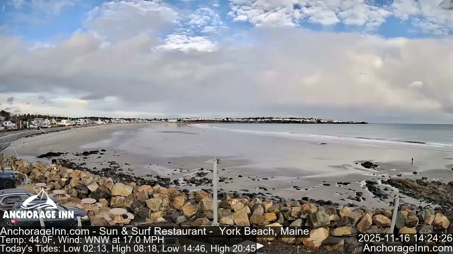 York Beach Ocean Surf Live Cam- Maine, USA