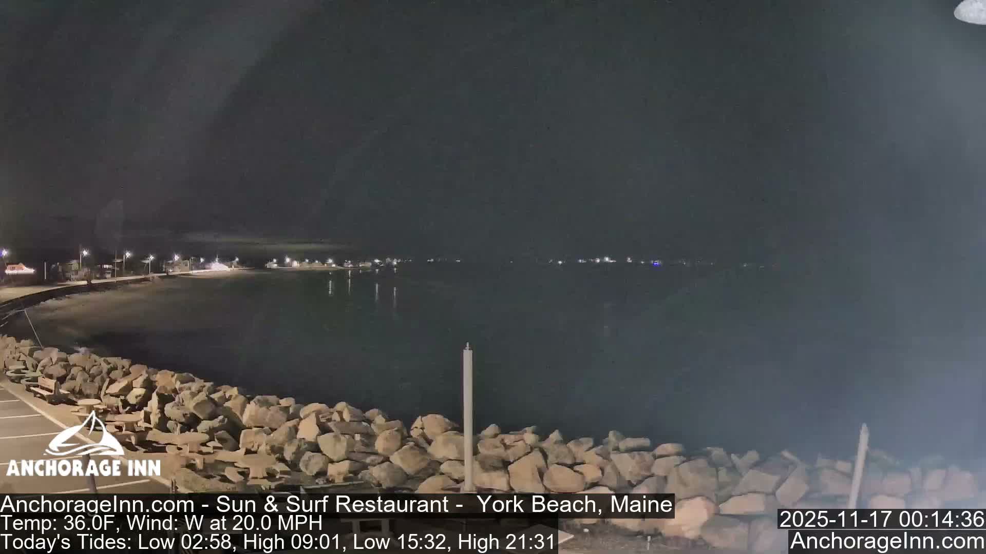 York Beach Ocean Surf Live Cam- Maine, USA