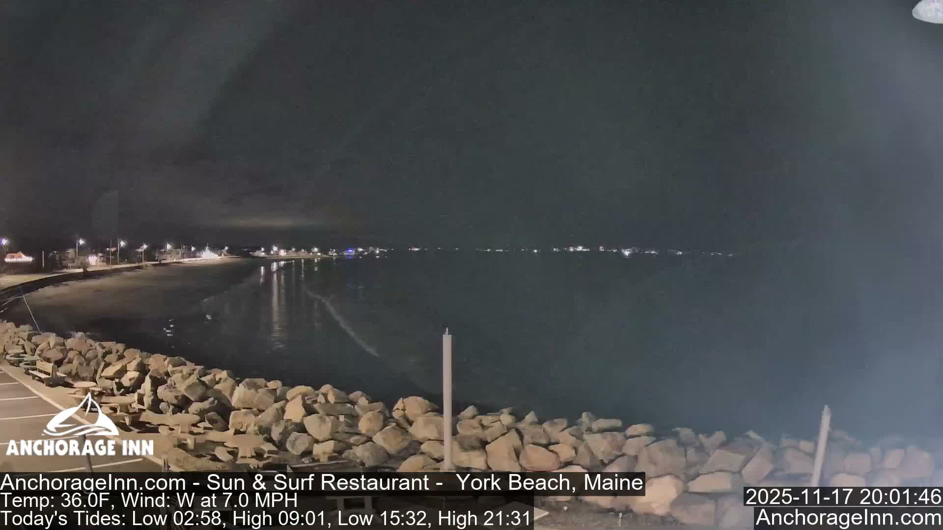 York Beach Ocean Surf Live Cam- Maine, USA
