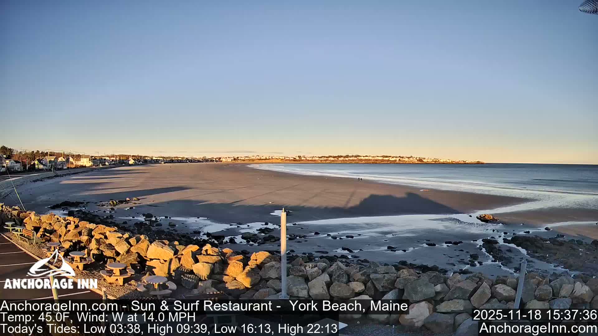 York Beach Ocean Surf Live Cam- Maine, USA