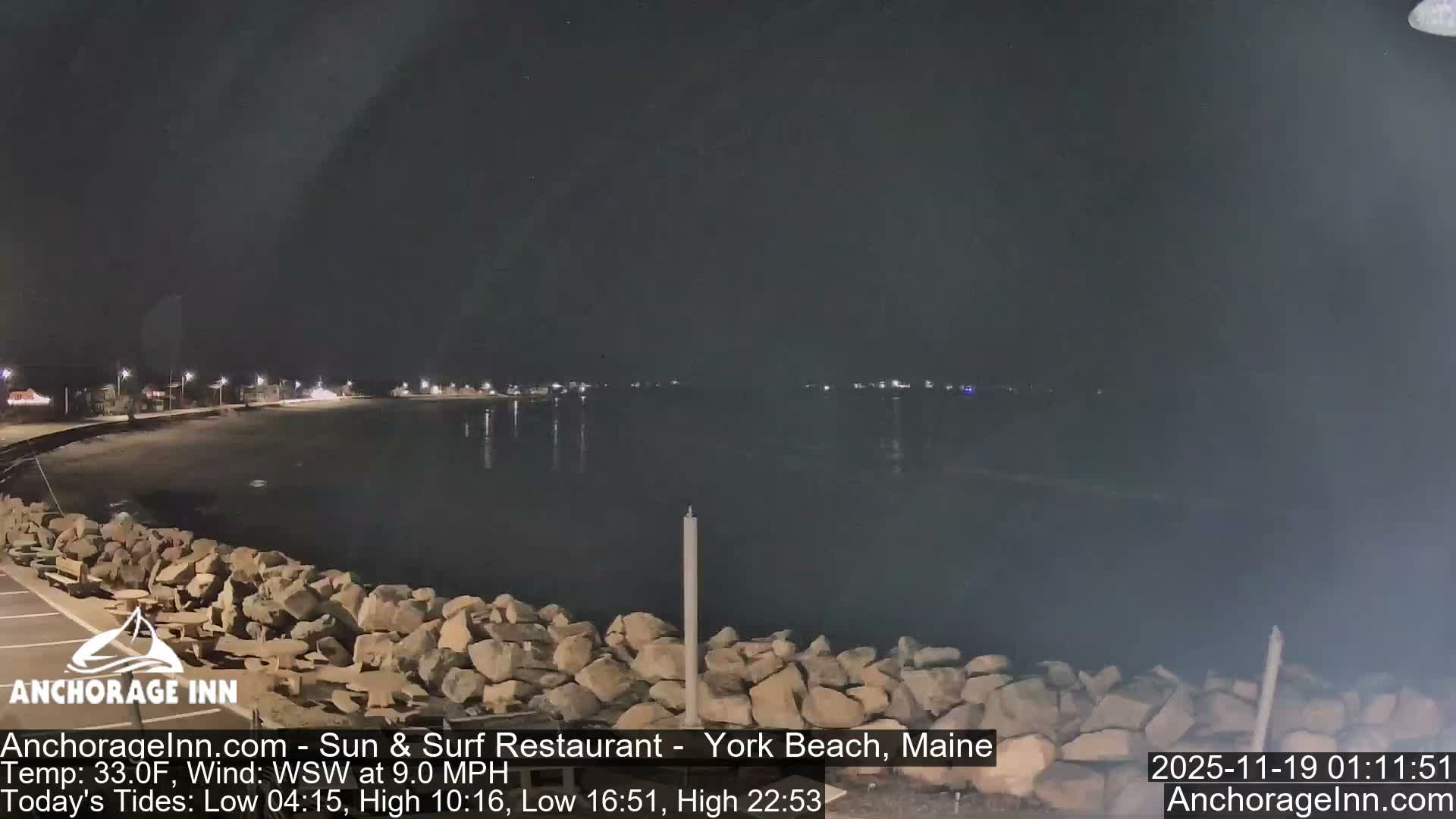 York Beach Ocean Surf Live Cam- Maine, USA