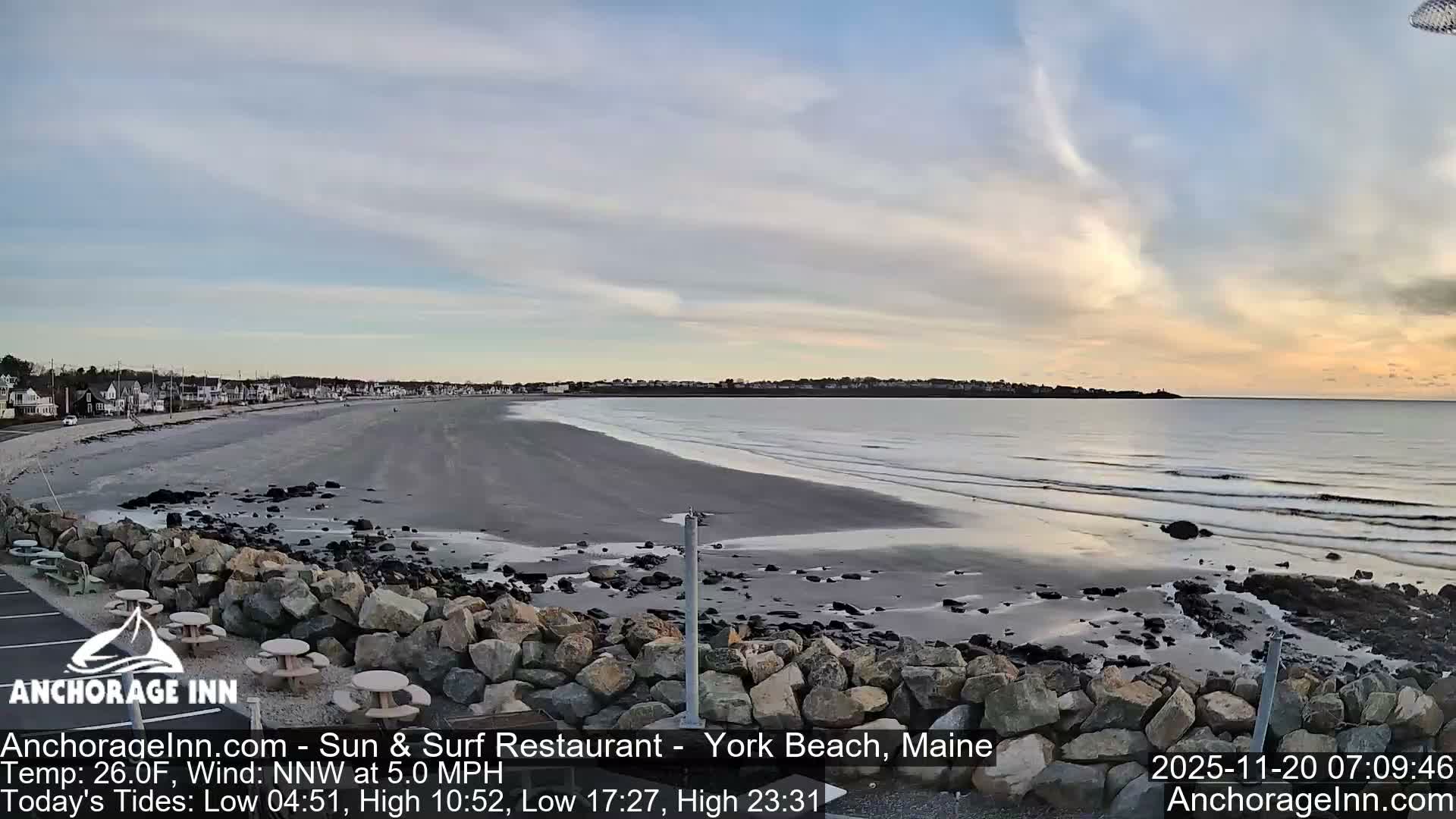 York Beach Ocean Surf Live Cam- Maine, USA