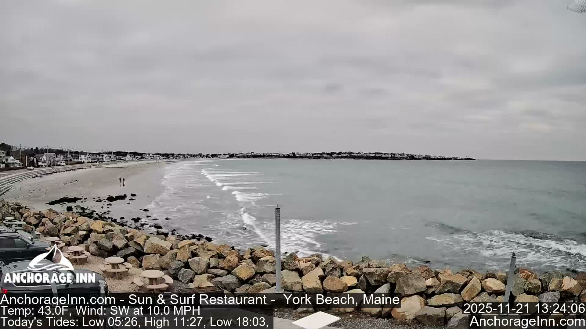 York Beach Ocean Surf Live Cam- Maine, USA
