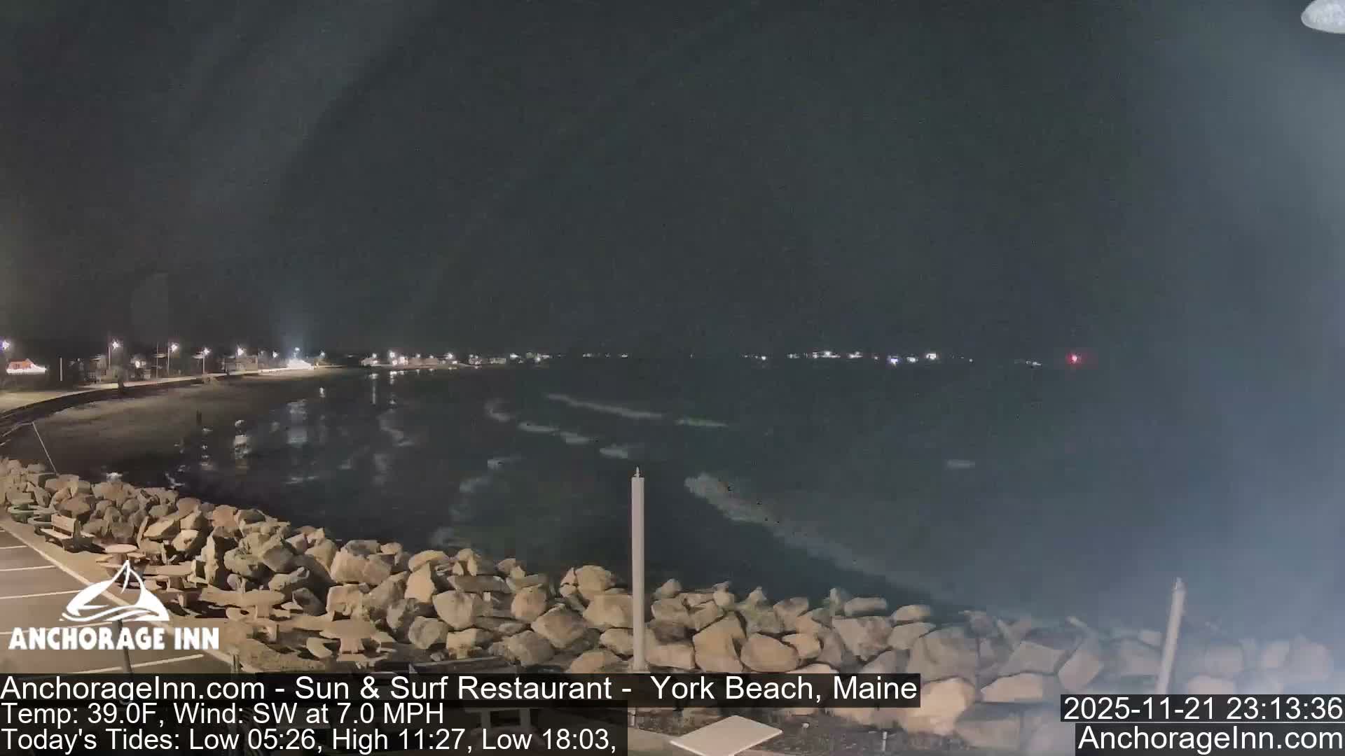 York Beach Ocean Surf Live Cam- Maine, USA