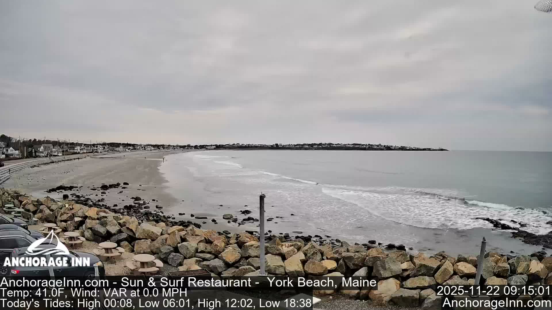 York Beach Ocean Surf Live Cam- Maine, USA
