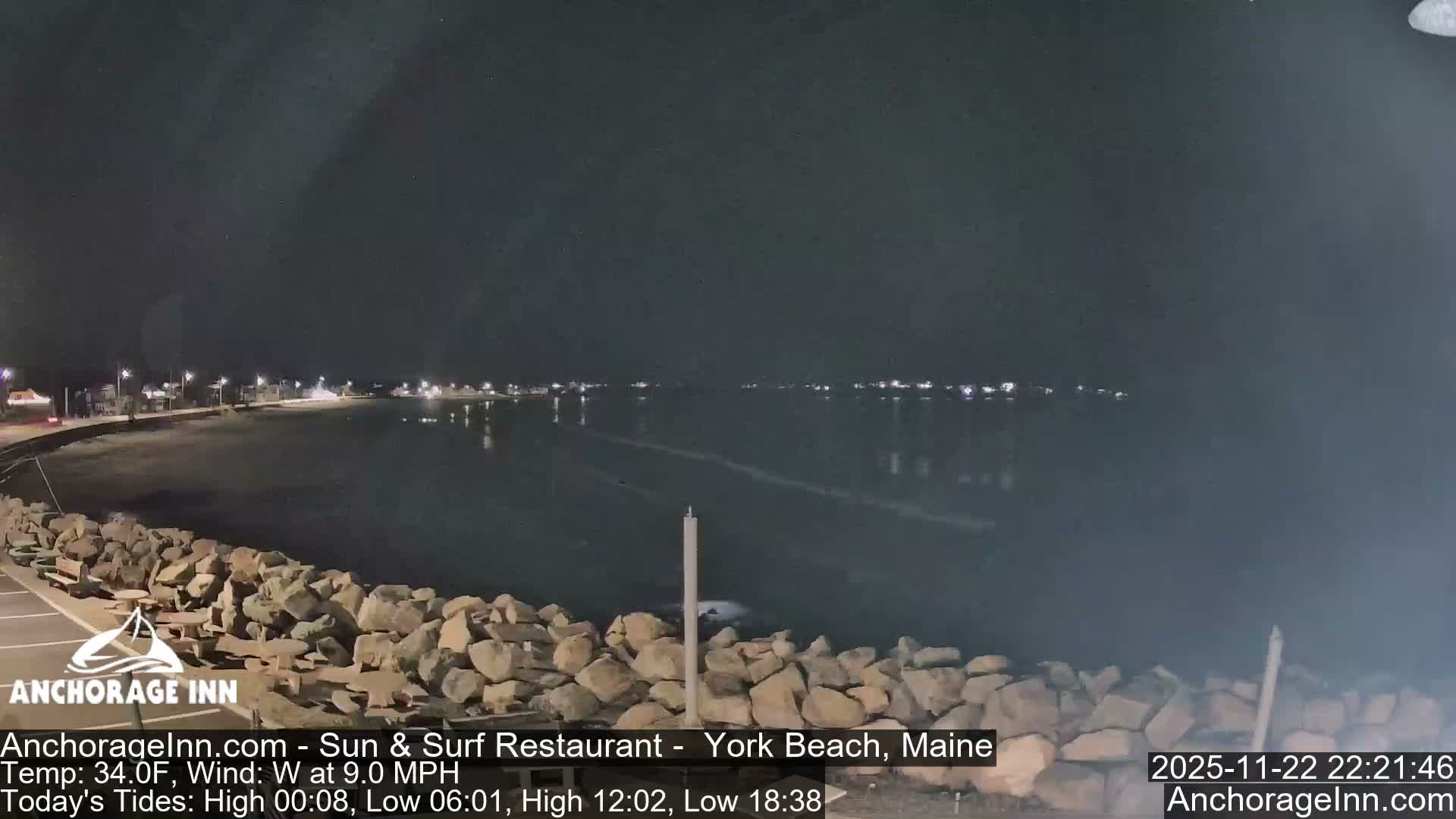 York Beach Ocean Surf Live Cam- Maine, USA