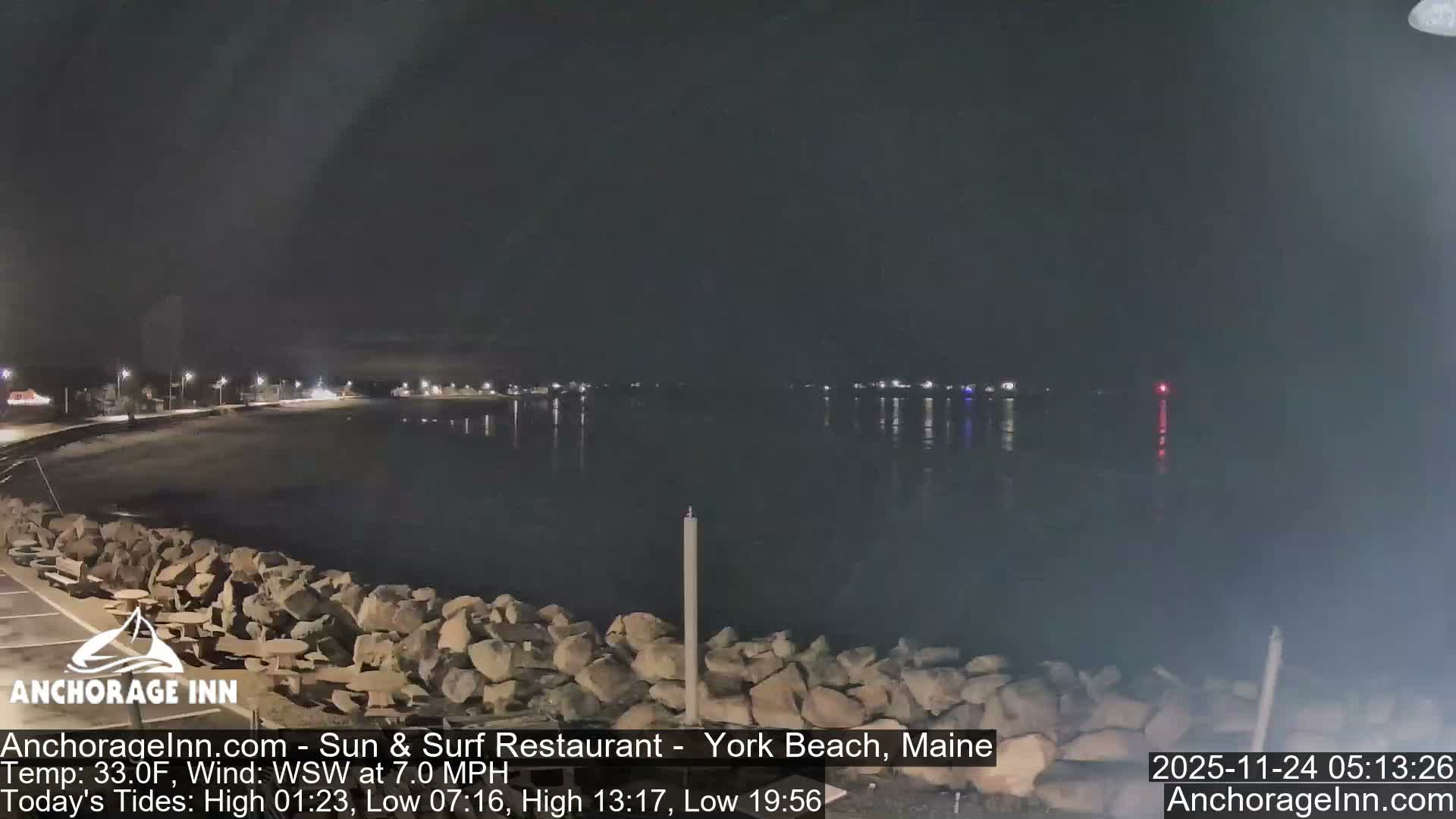 York Beach Ocean Surf Live Cam- Maine, USA