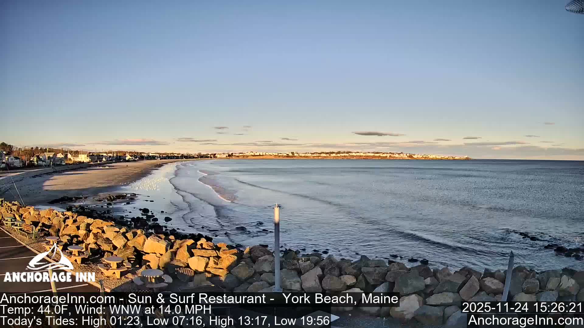 York Beach Ocean Surf Live Cam- Maine, USA