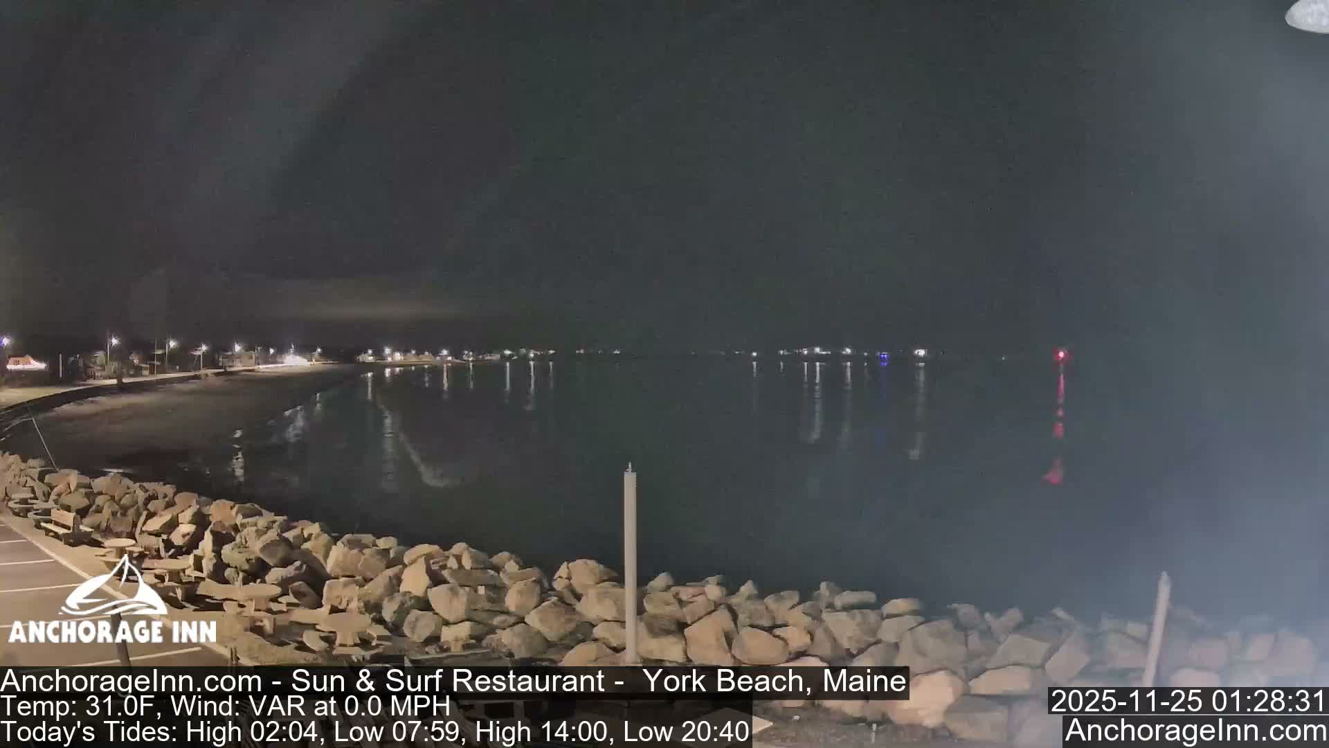 York Beach Ocean Surf Live Cam- Maine, USA