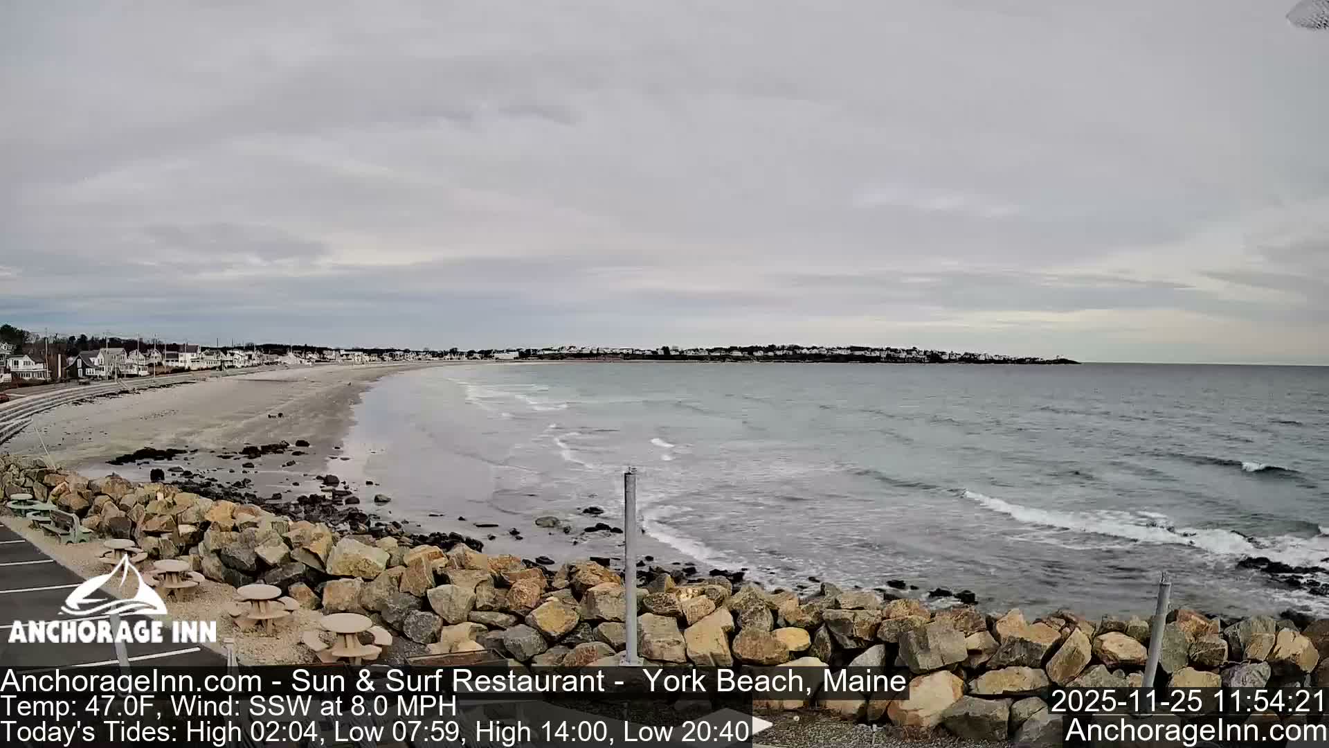 York Beach Ocean Surf Live Cam- Maine, USA