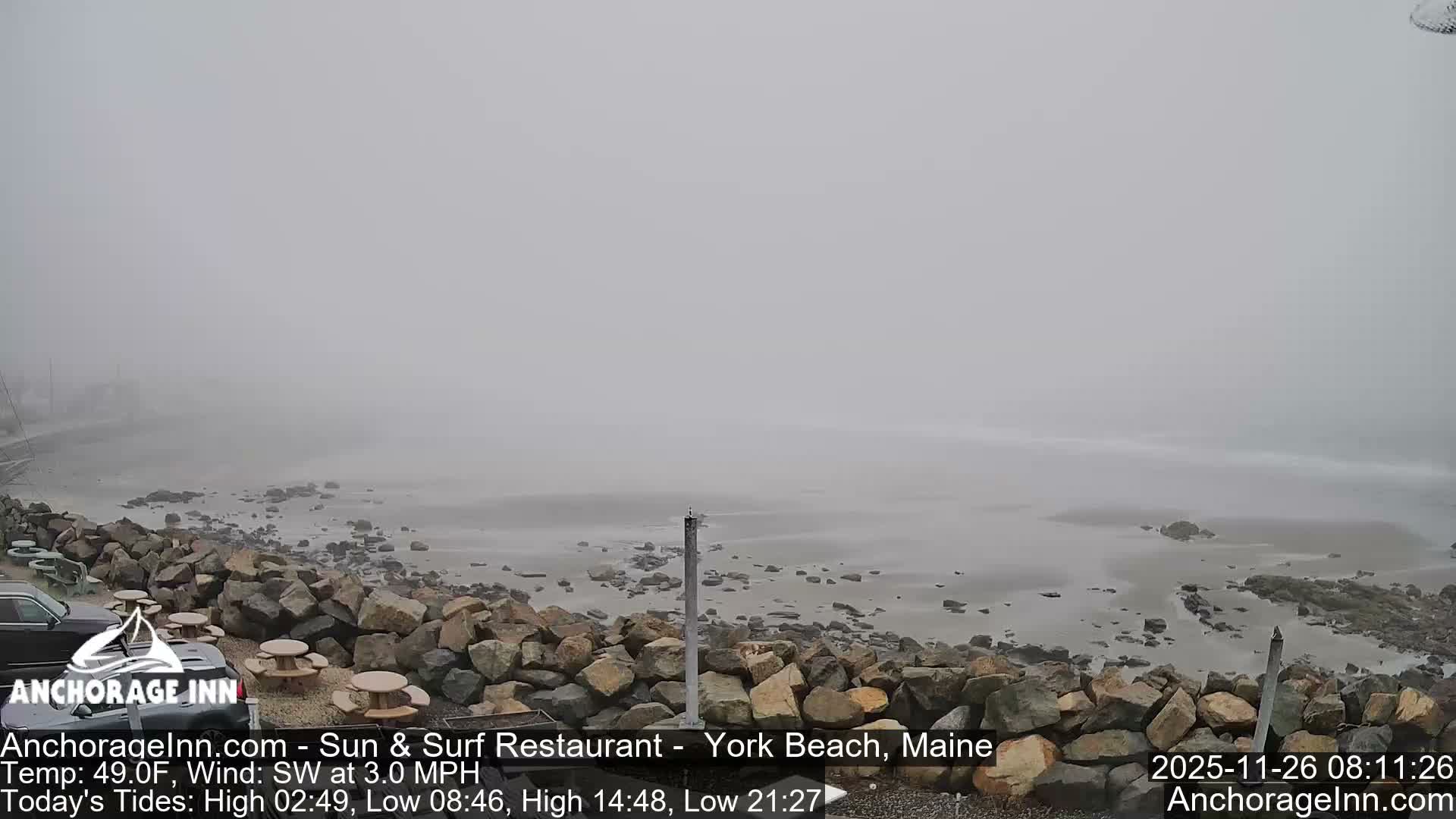 York Beach Ocean Surf Live Cam- Maine, USA