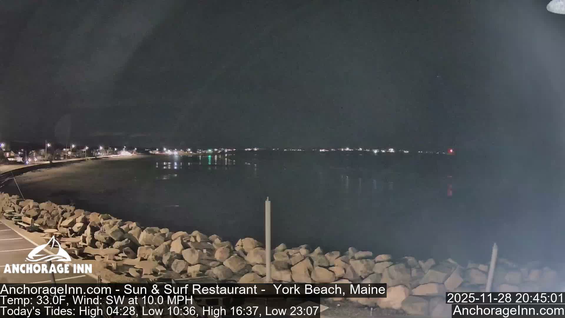 York Beach Ocean Surf Live Cam- Maine, USA