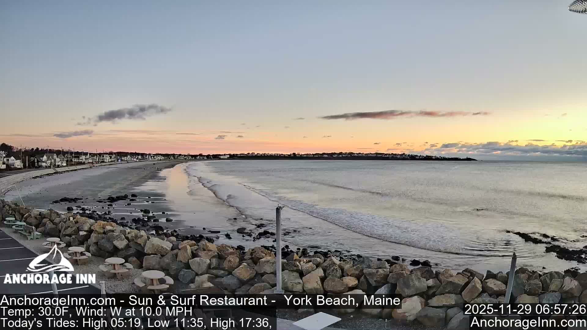 York Beach Ocean Surf Live Cam- Maine, USA