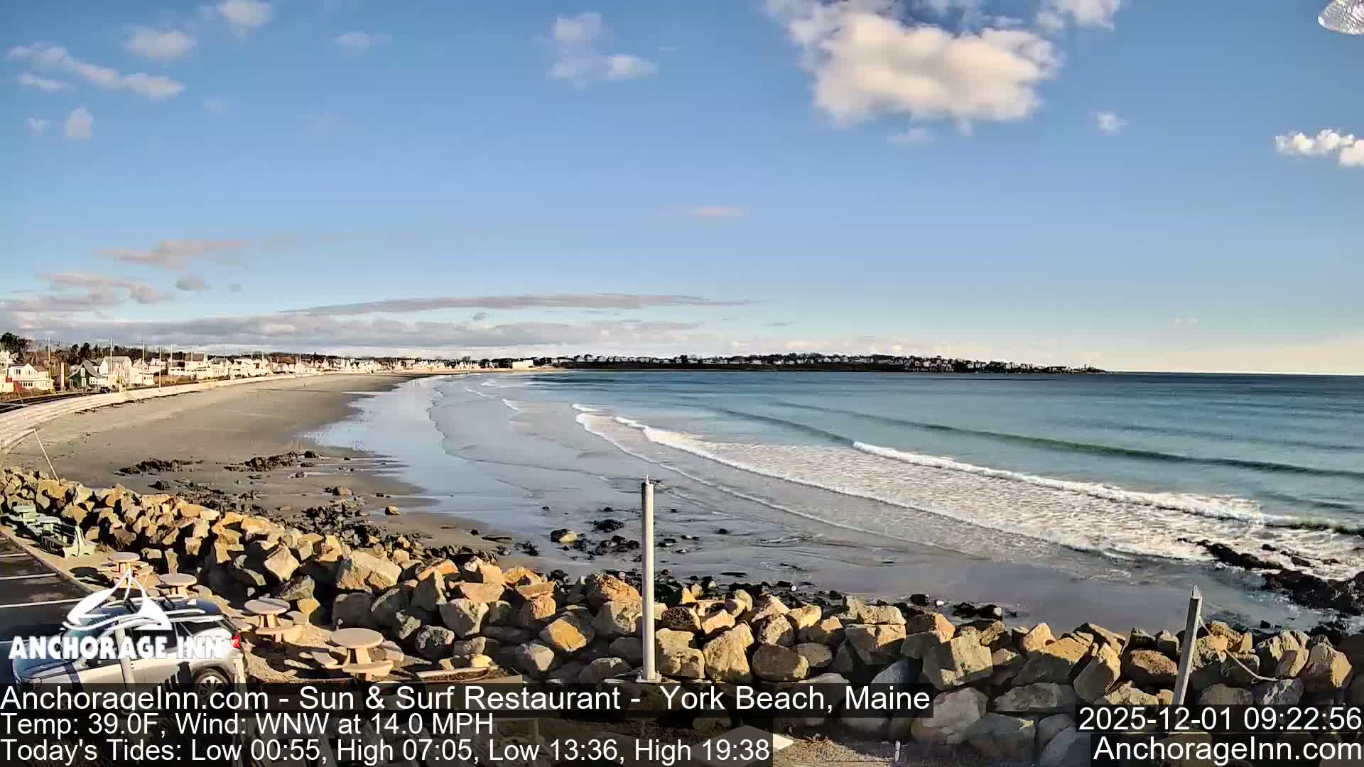 York Beach Ocean Surf Live Cam- Maine, USA