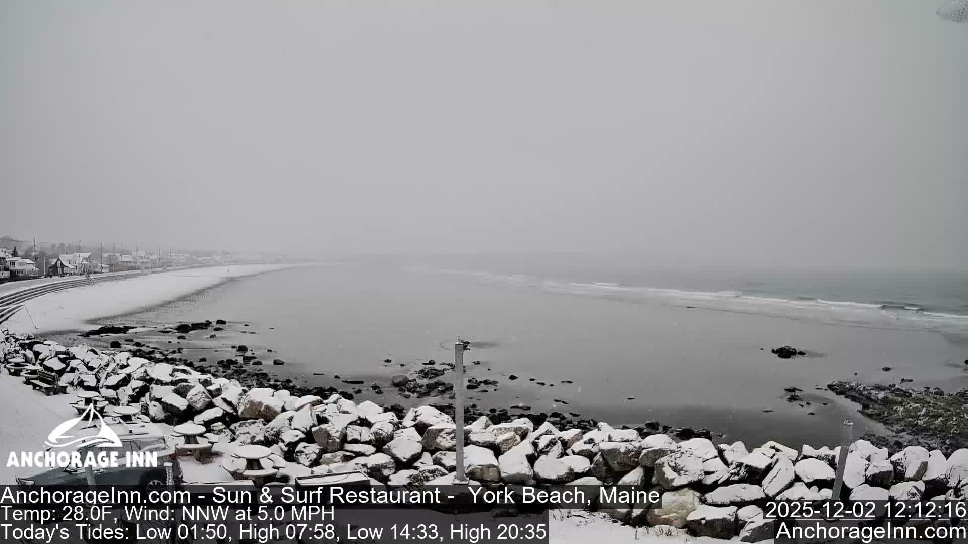 York Beach Ocean Surf Live Cam- Maine, USA