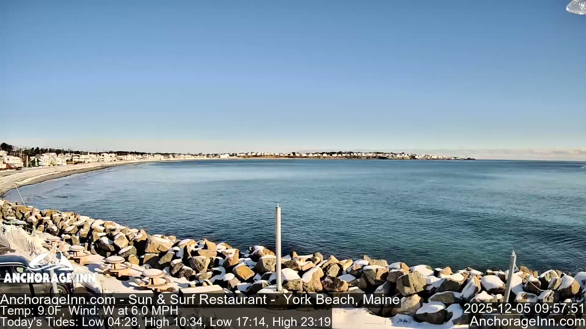 York Beach Ocean Surf Live Cam- Maine, USA