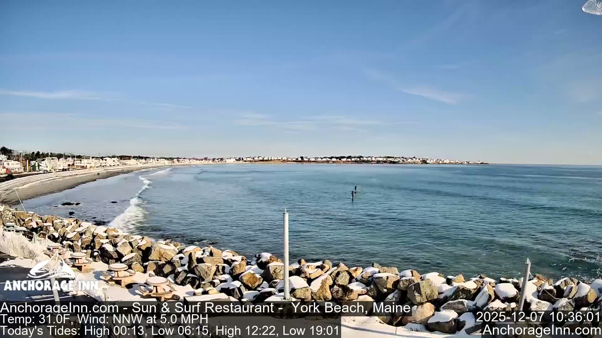 York Beach Ocean Surf Live Cam- Maine, USA