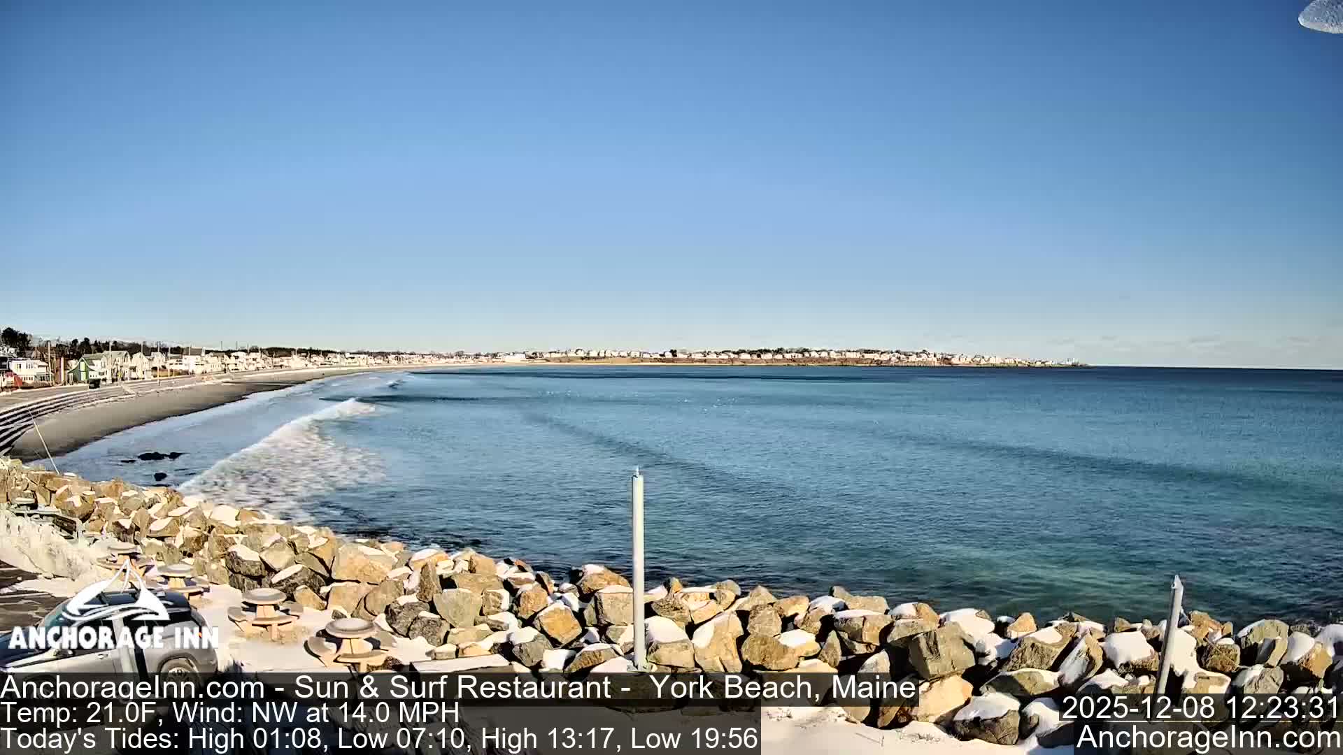 York Beach Ocean Surf Live Cam- Maine, USA