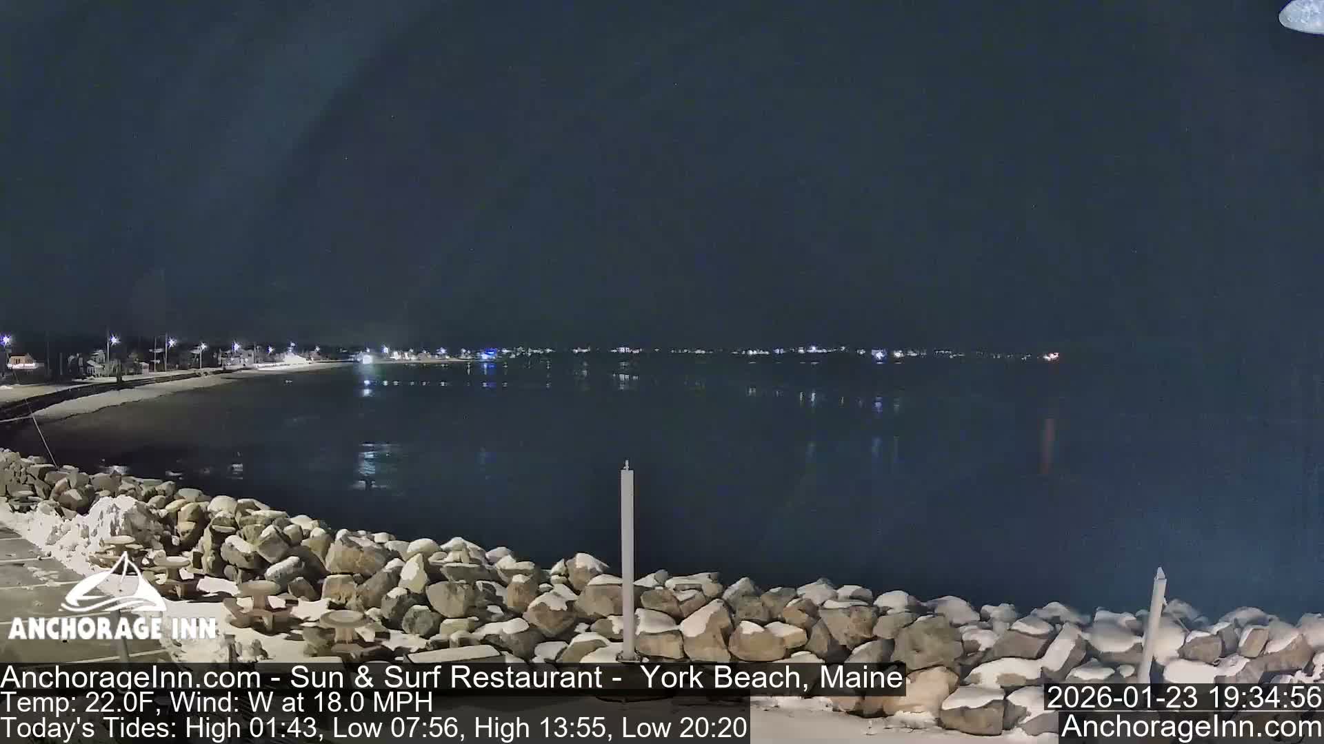 York Beach Ocean Surf Live Cam- Maine, USA