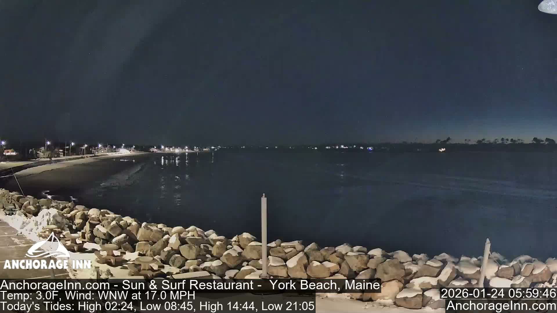 York Beach Ocean Surf Live Cam- Maine, USA