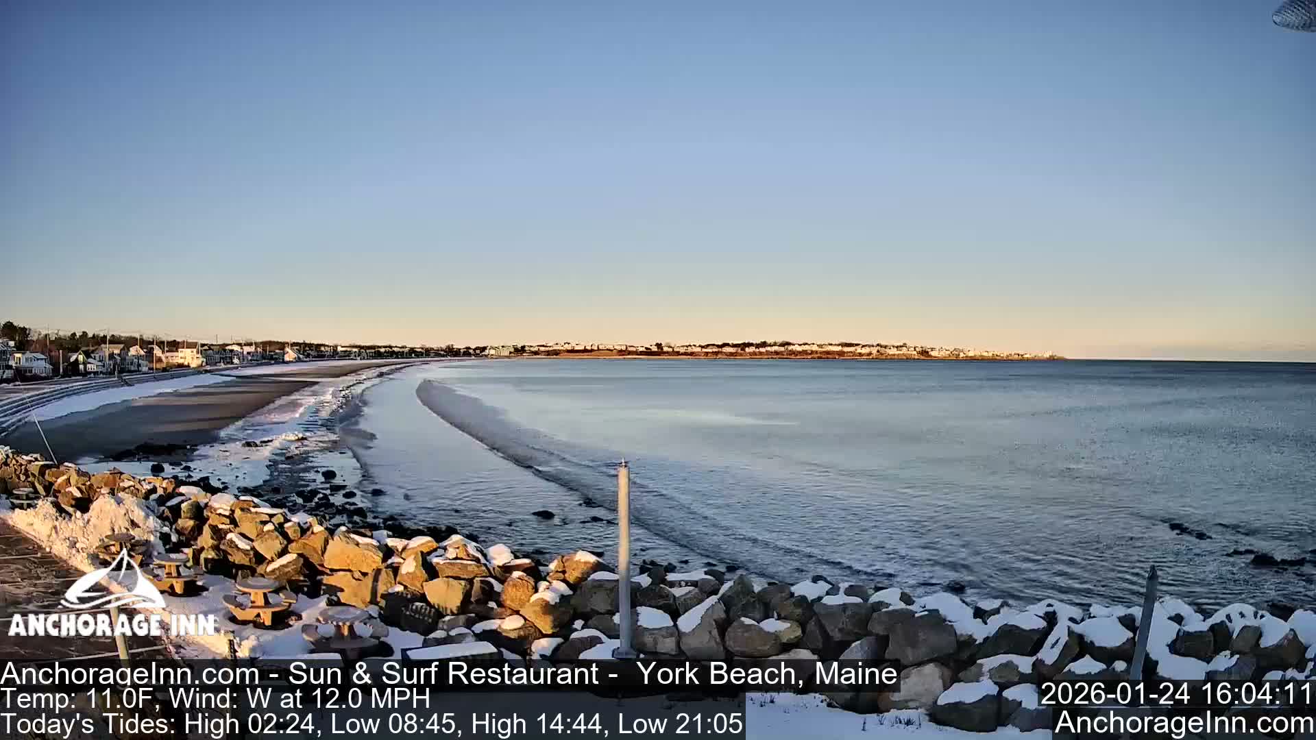 York Beach Ocean Surf Live Cam- Maine, USA