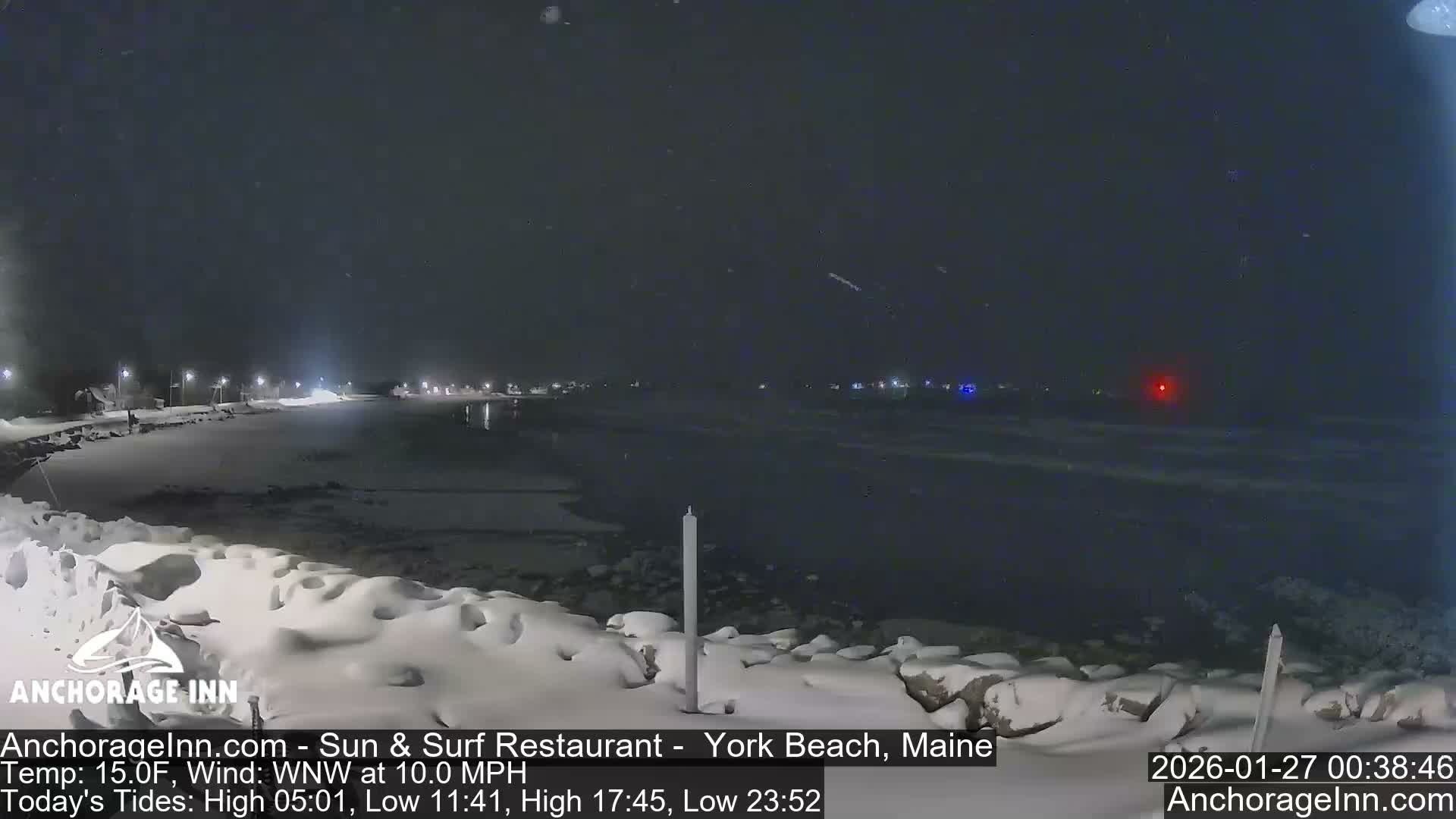 York Beach Ocean Surf Live Cam- Maine, USA