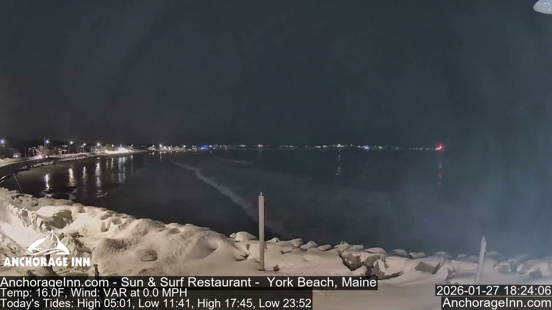York Beach Ocean Surf Live Cam- Maine, USA