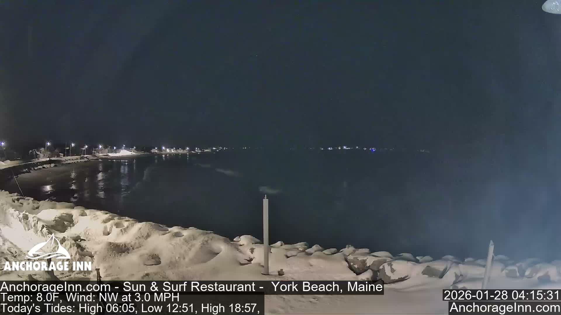 York Beach Ocean Surf Live Cam- Maine, USA