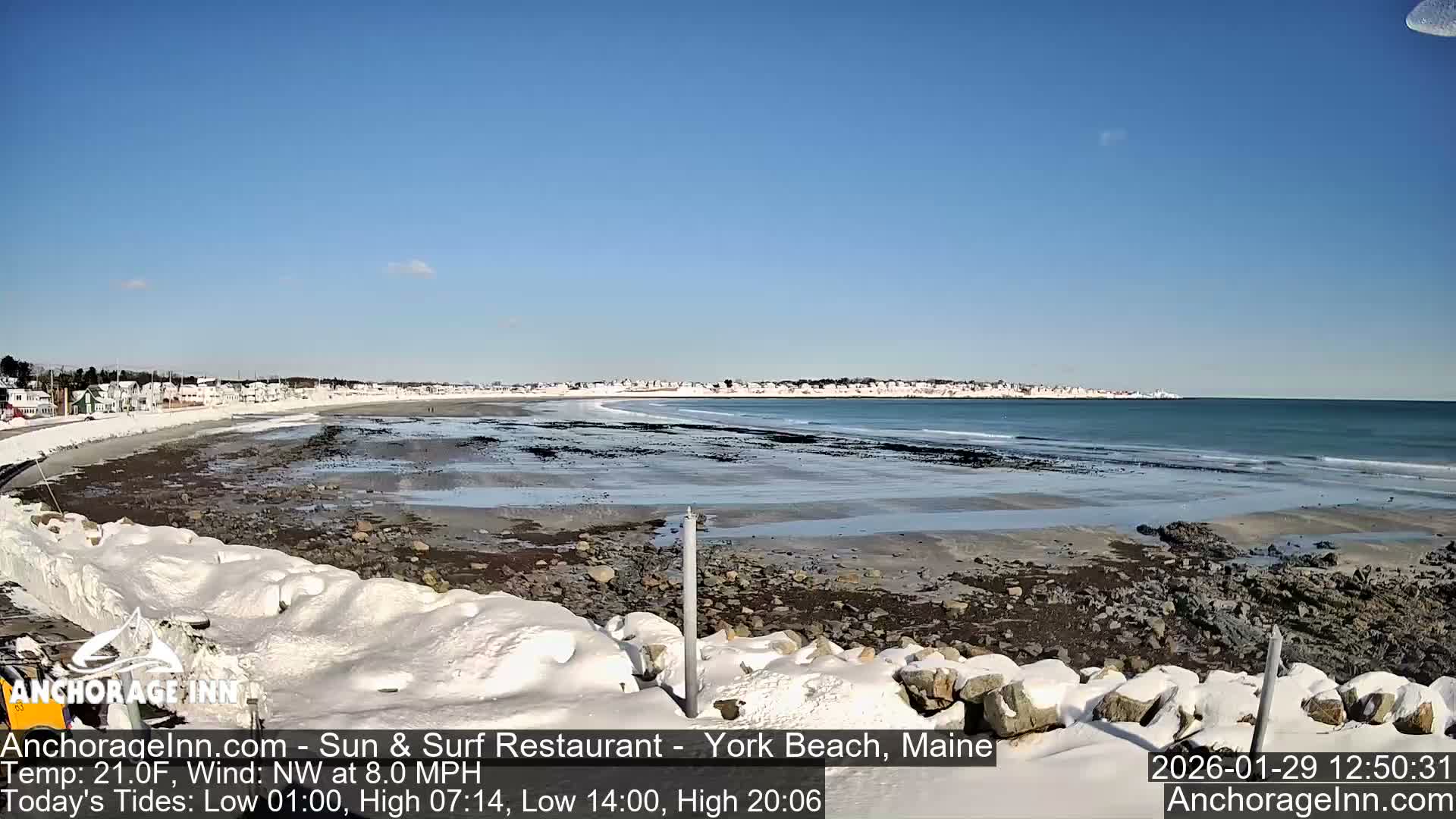 York Beach Ocean Surf Live Cam- Maine, USA