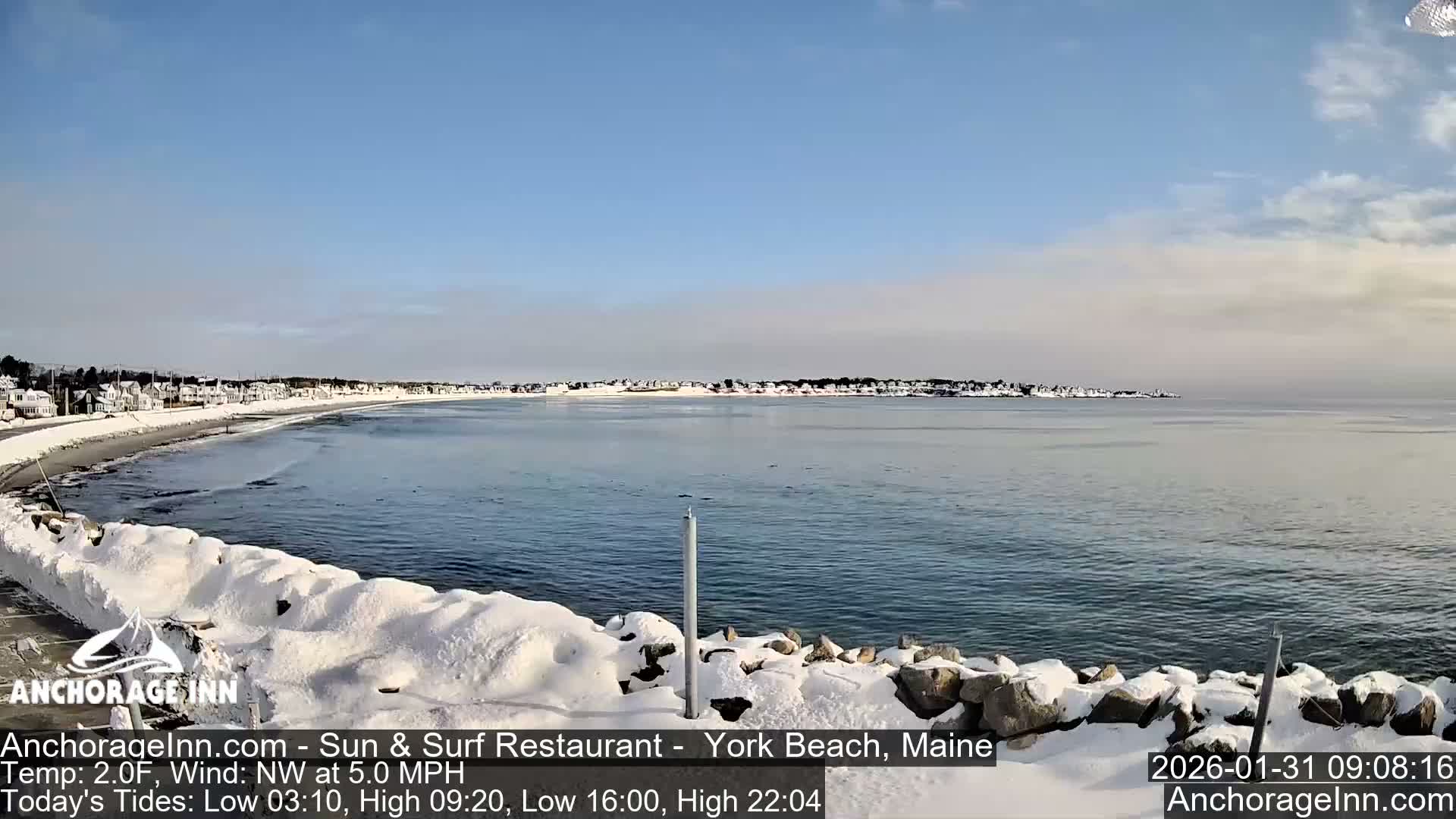 York Beach Ocean Surf Live Cam- Maine, USA