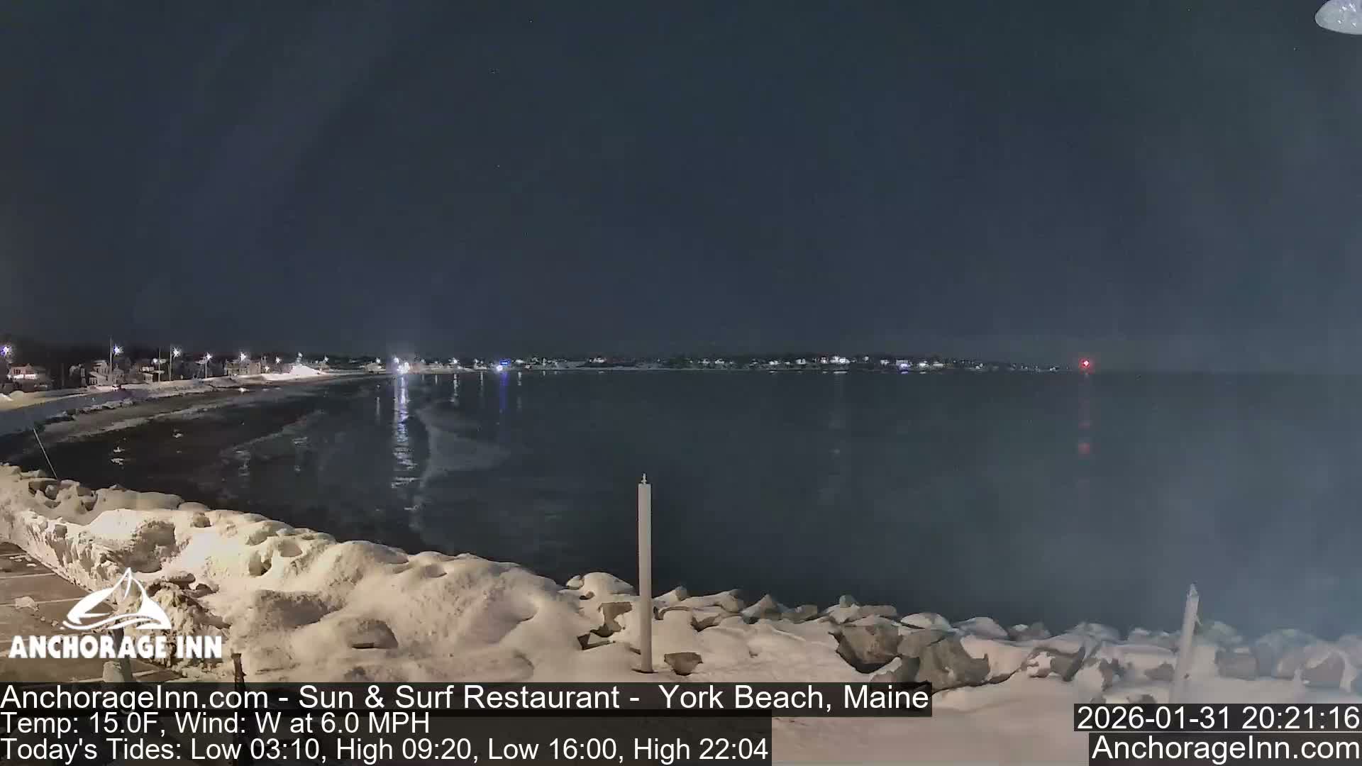 York Beach Ocean Surf Live Cam- Maine, USA