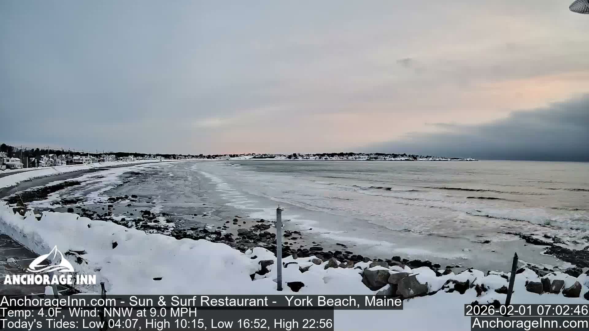 York Beach Ocean Surf Live Cam- Maine, USA