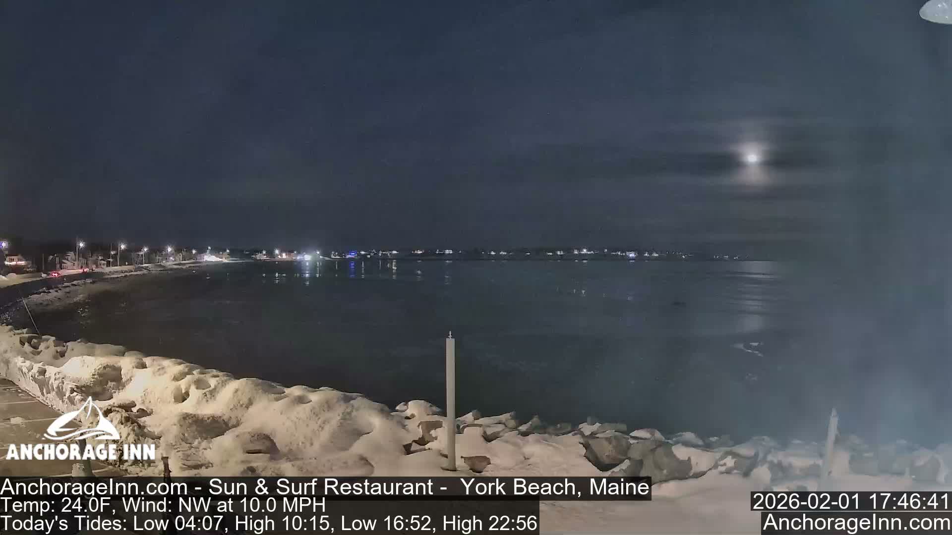 York Beach Ocean Surf Live Cam- Maine, USA