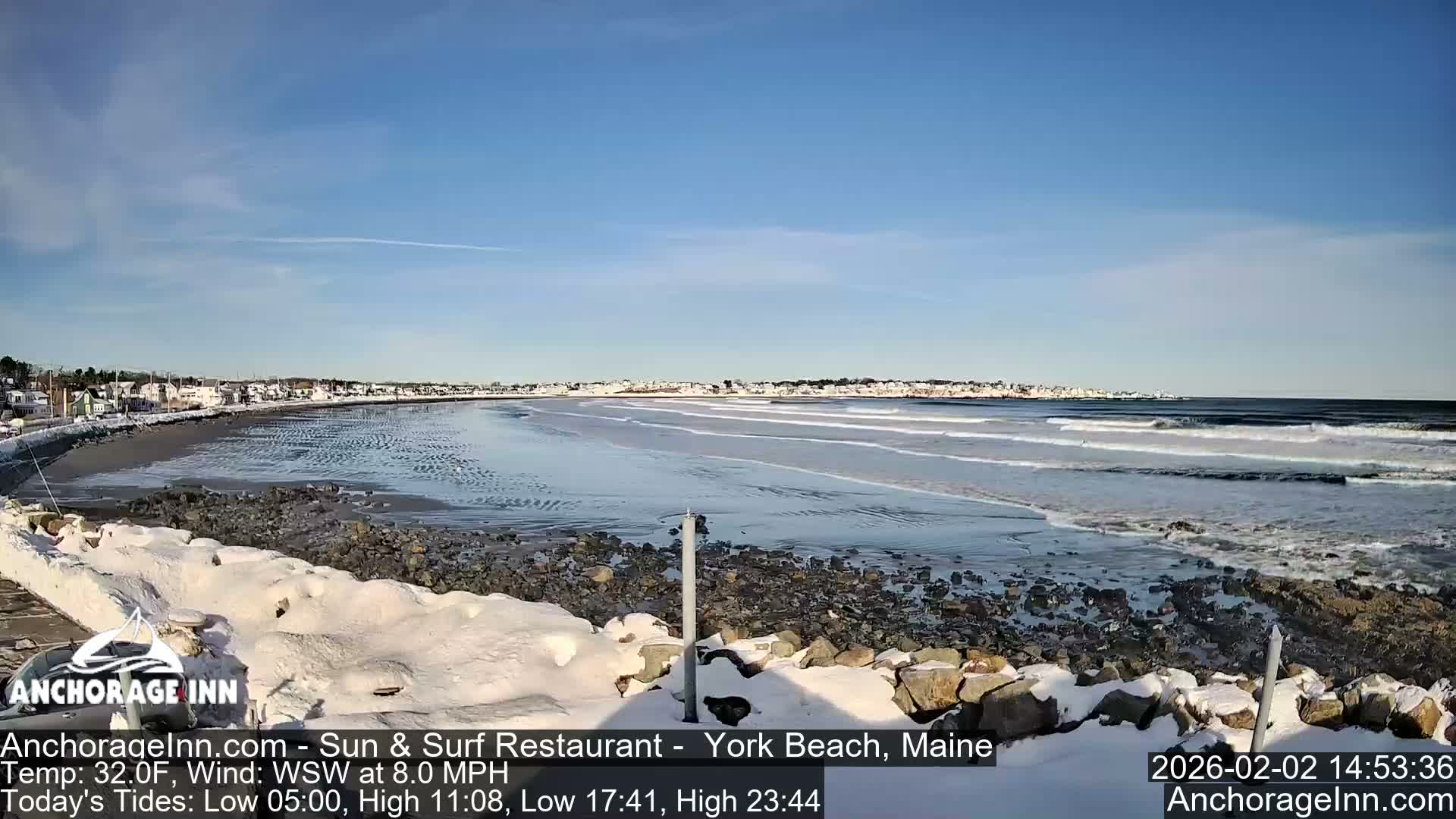 York Beach Ocean Surf Live Cam- Maine, USA