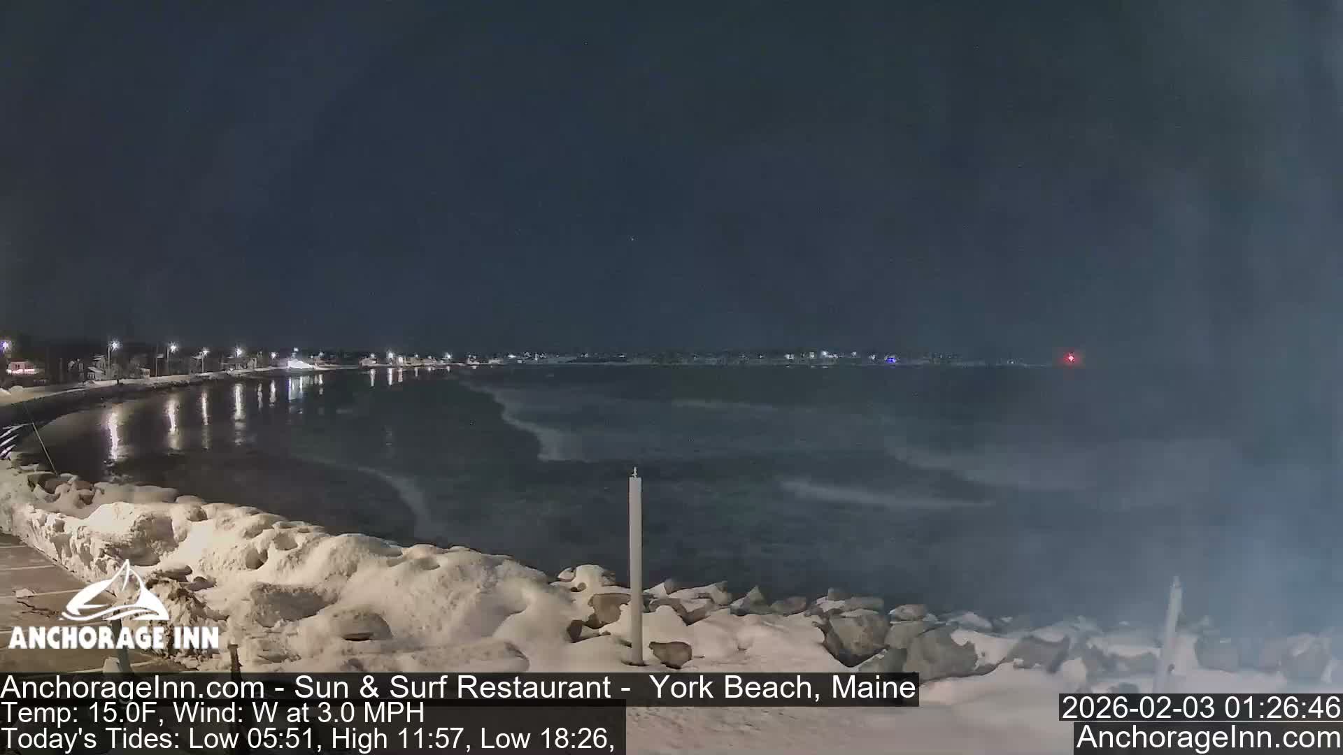 York Beach Ocean Surf Live Cam- Maine, USA