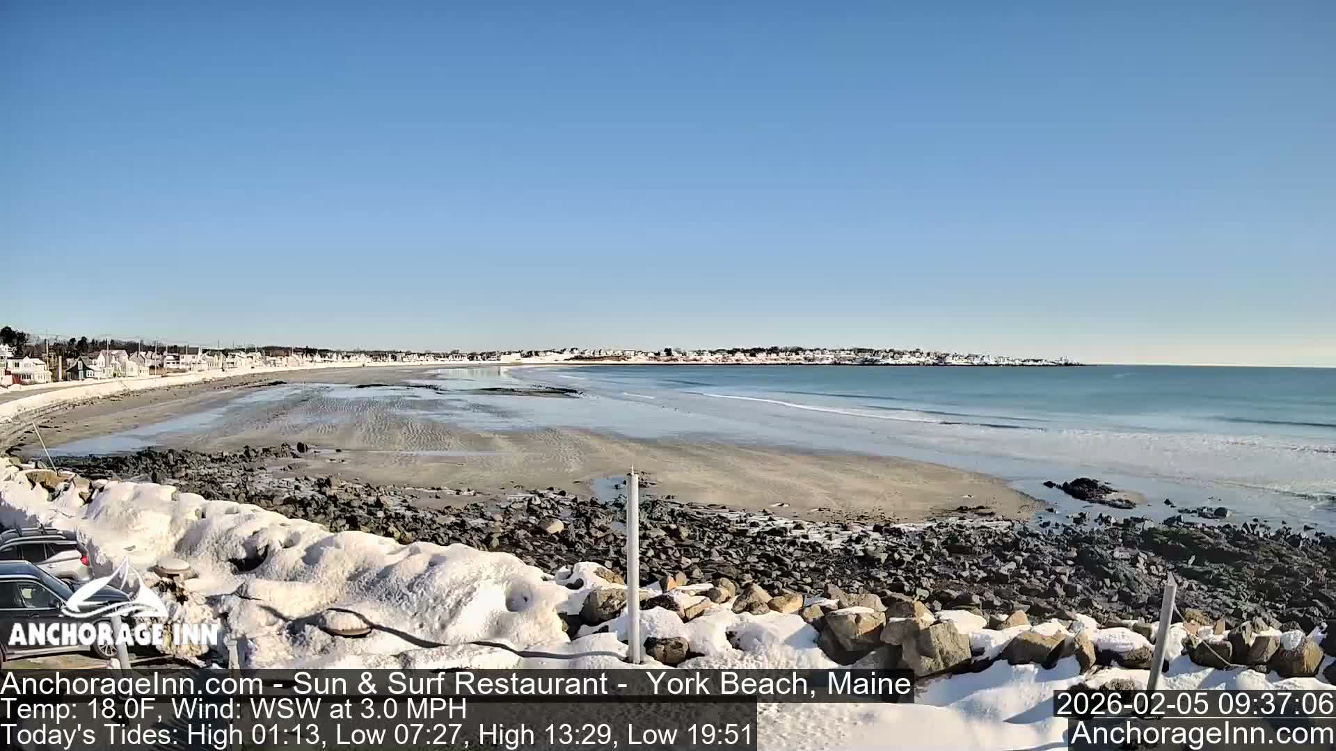 York Beach Ocean Surf Live Cam- Maine, USA
