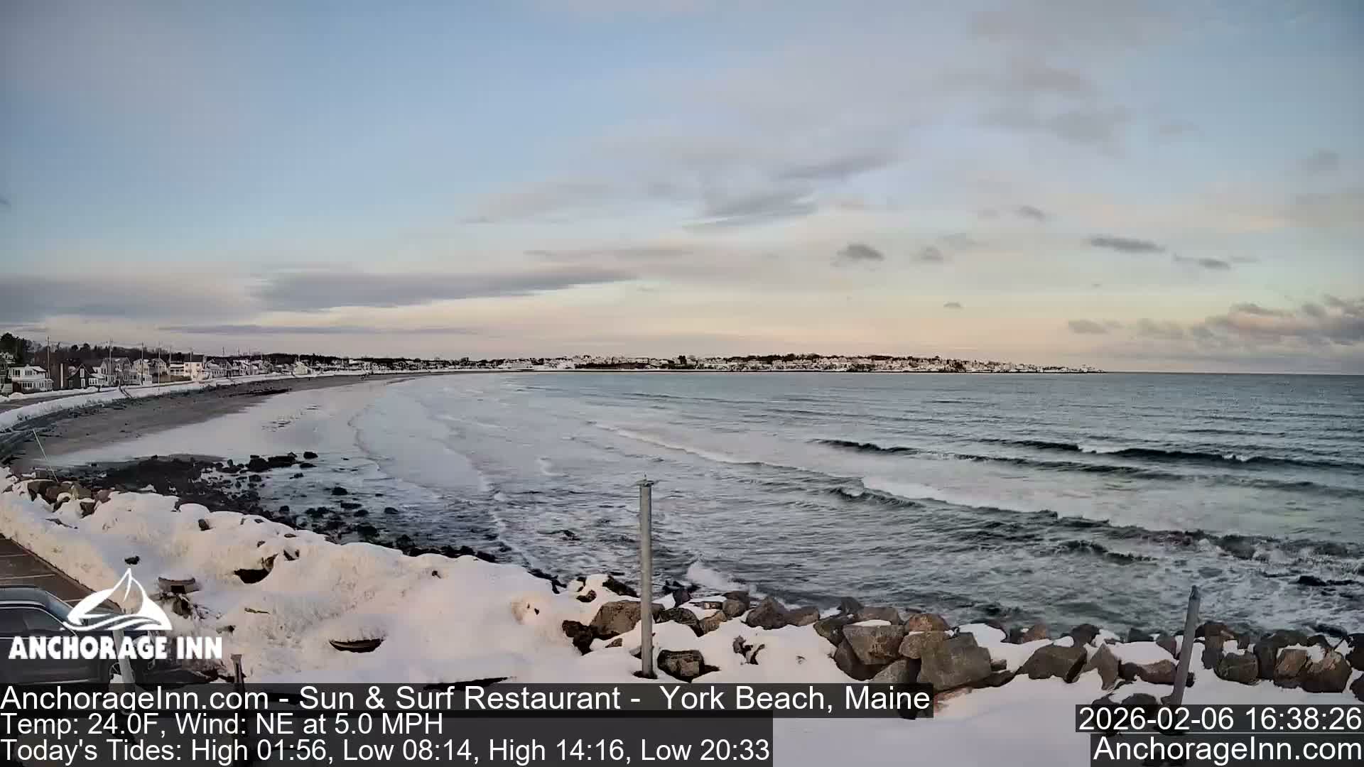 York Beach Ocean Surf Live Cam- Maine, USA