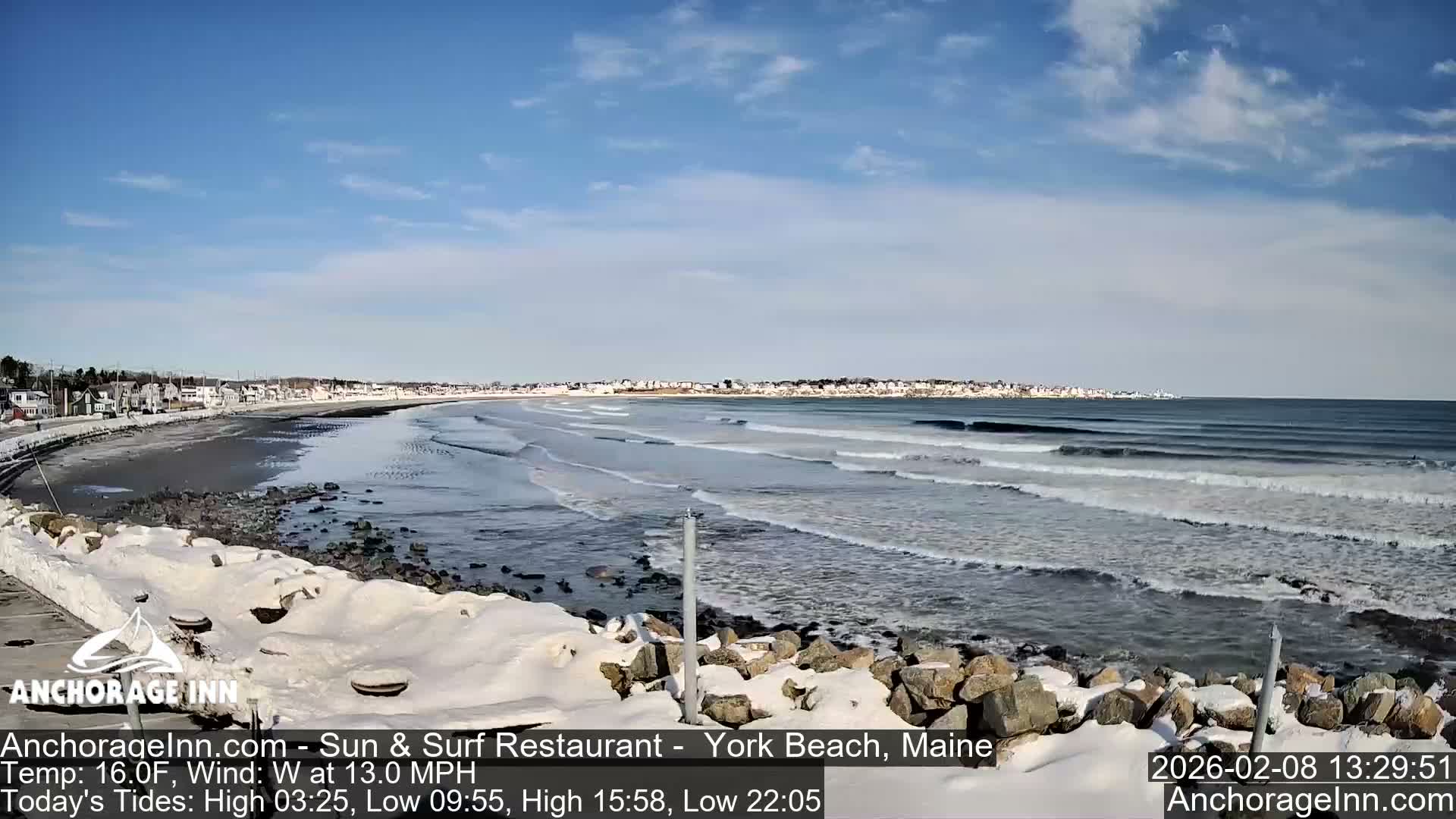 York Beach Ocean Surf Live Cam- Maine, USA