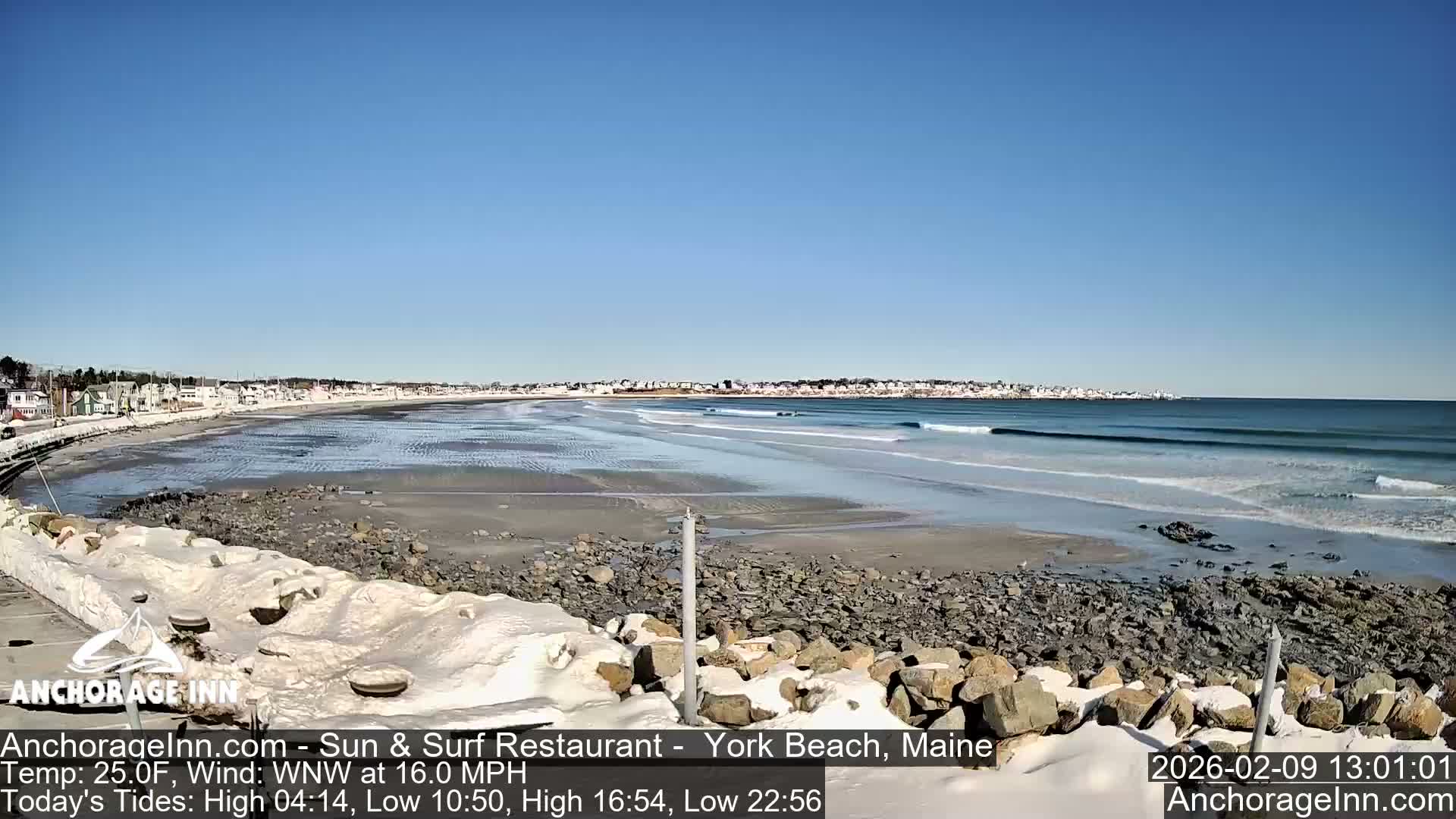 York Beach Ocean Surf Live Cam- Maine, USA