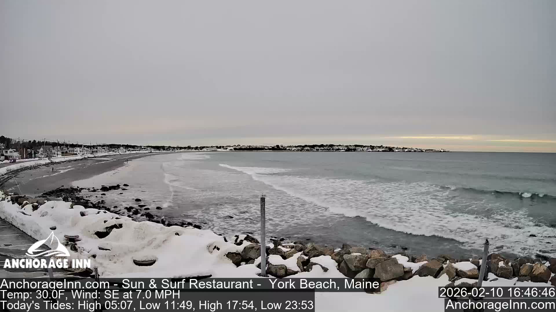 York Beach Ocean Surf Live Cam- Maine, USA
