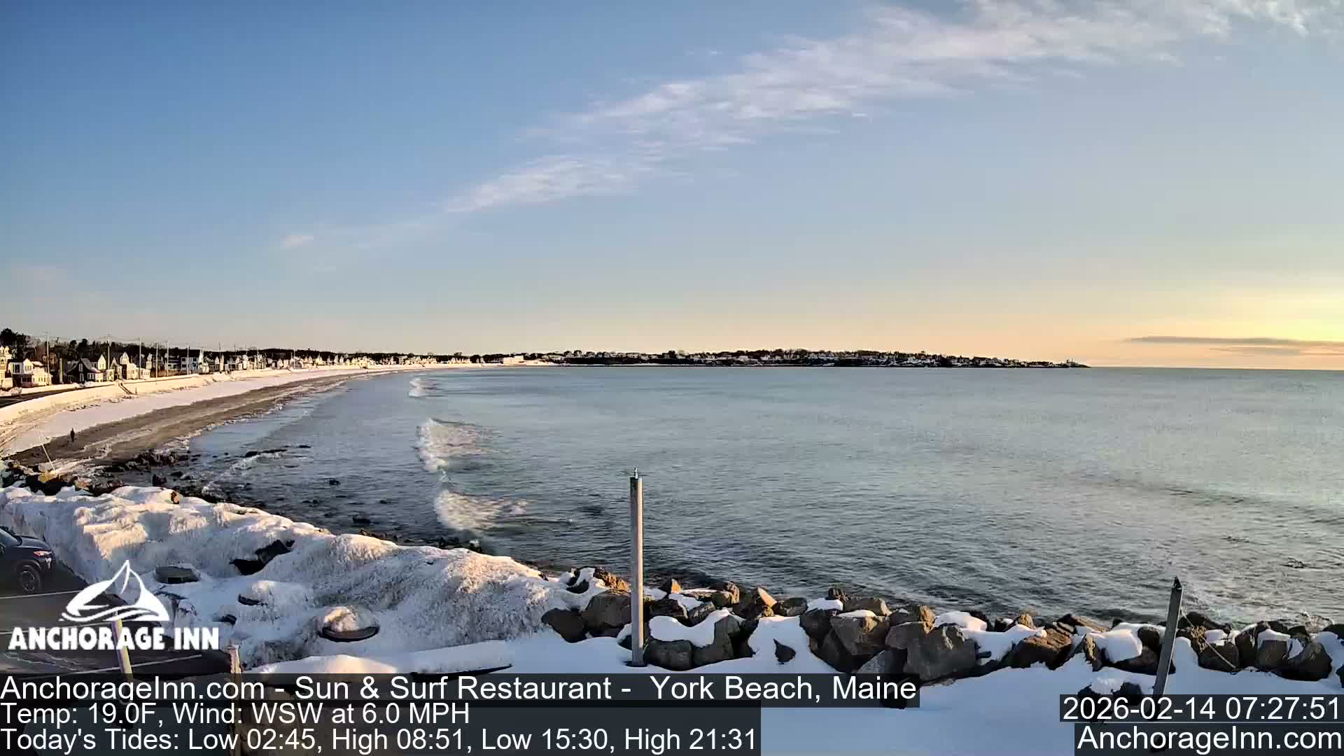 York Beach Ocean Surf Live Cam- Maine, USA