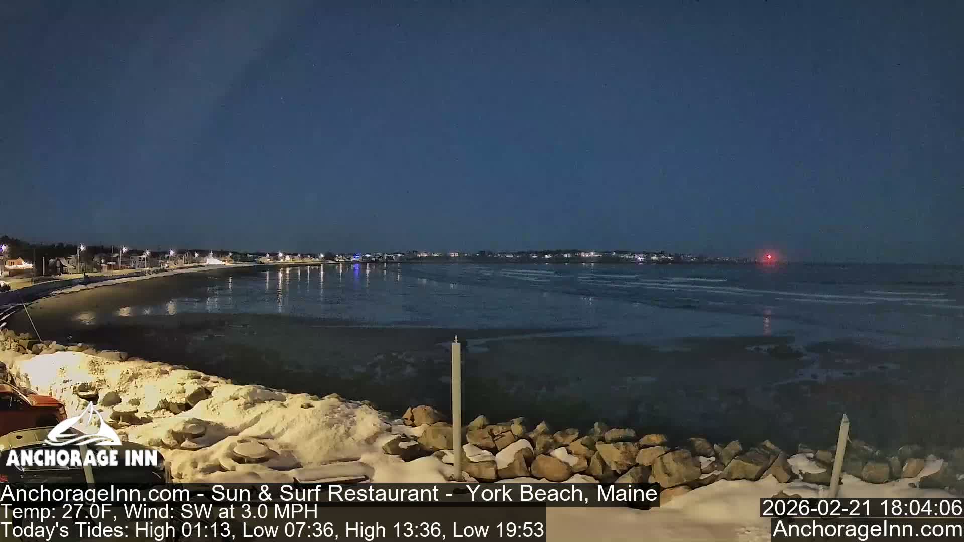 York Beach Ocean Surf Live Cam- Maine, USA