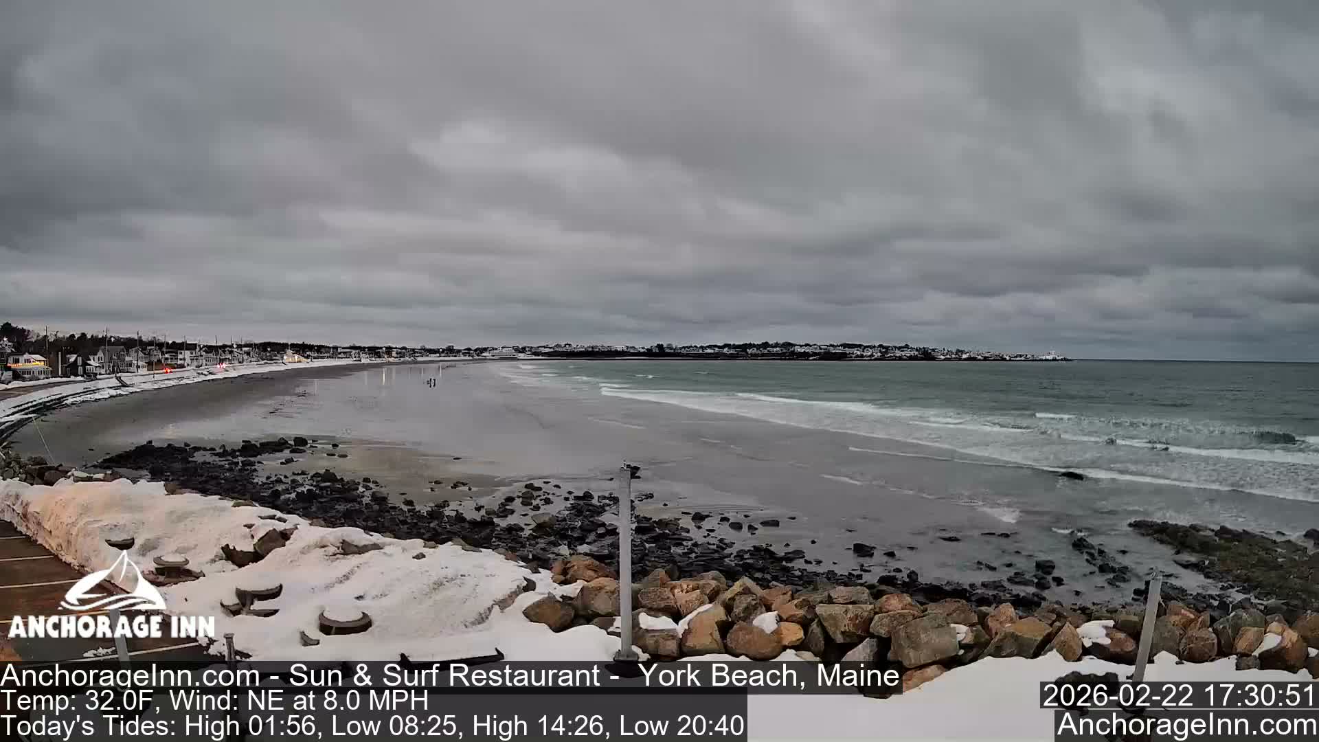 York Beach Ocean Surf Live Cam- Maine, USA
