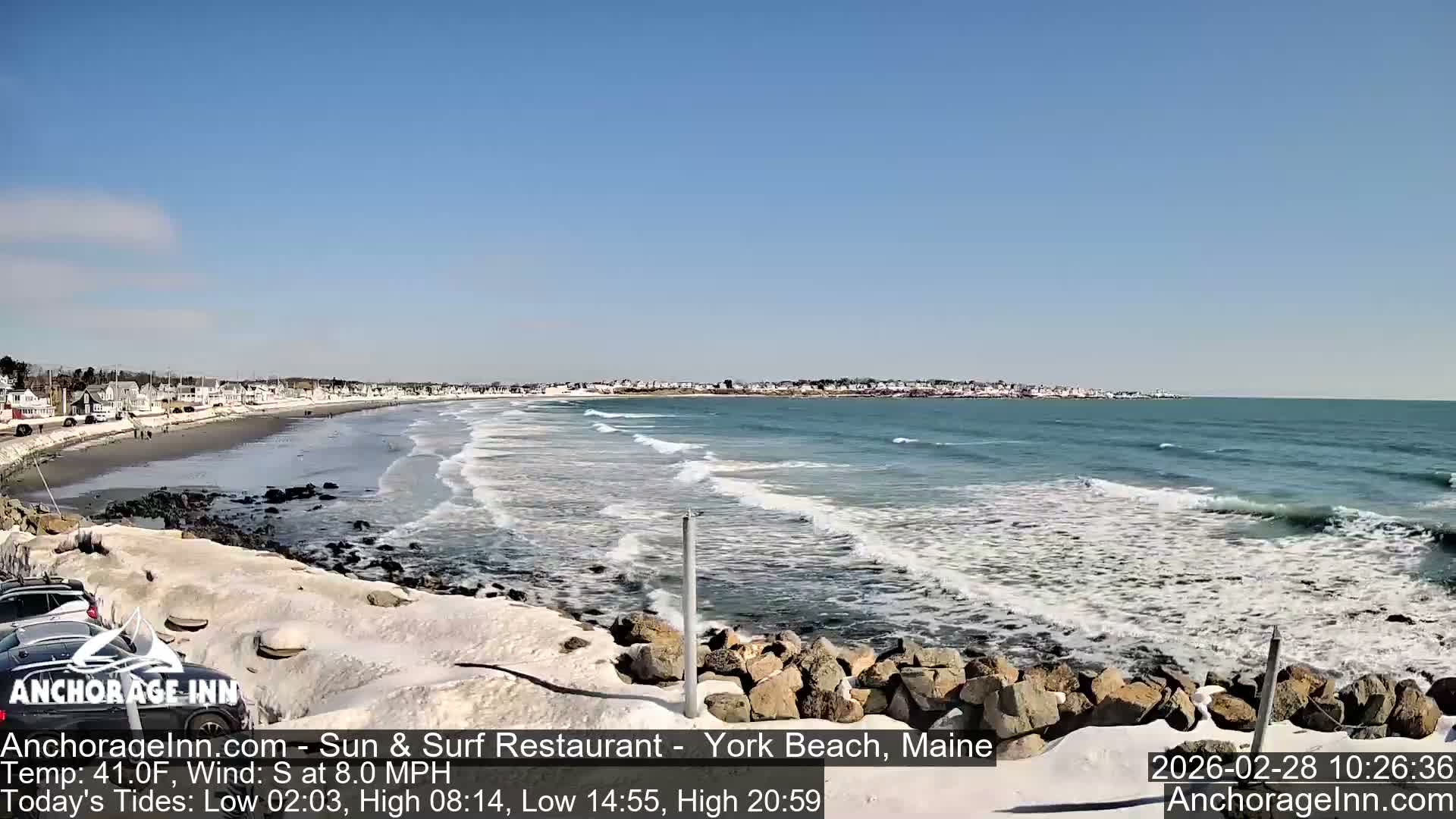 York Beach Ocean Surf Live Cam- Maine, USA