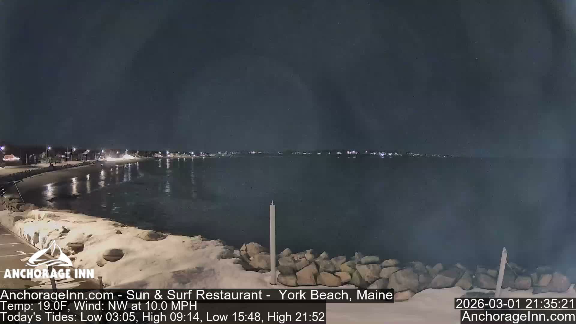 York Beach Ocean Surf Live Cam- Maine, USA