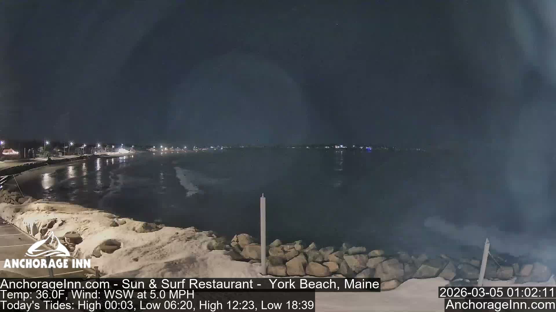 York Beach Ocean Surf Live Cam- Maine, USA