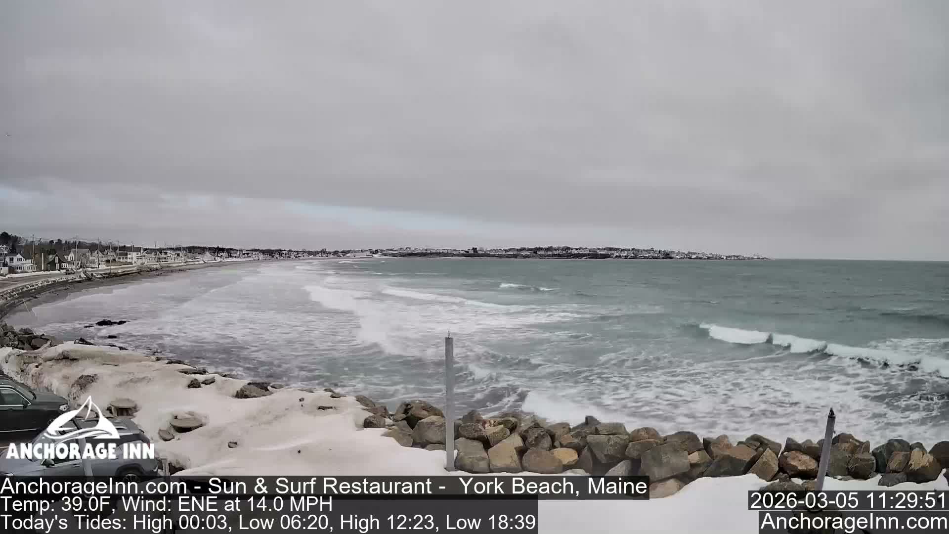 York Beach Ocean Surf Live Cam- Maine, USA
