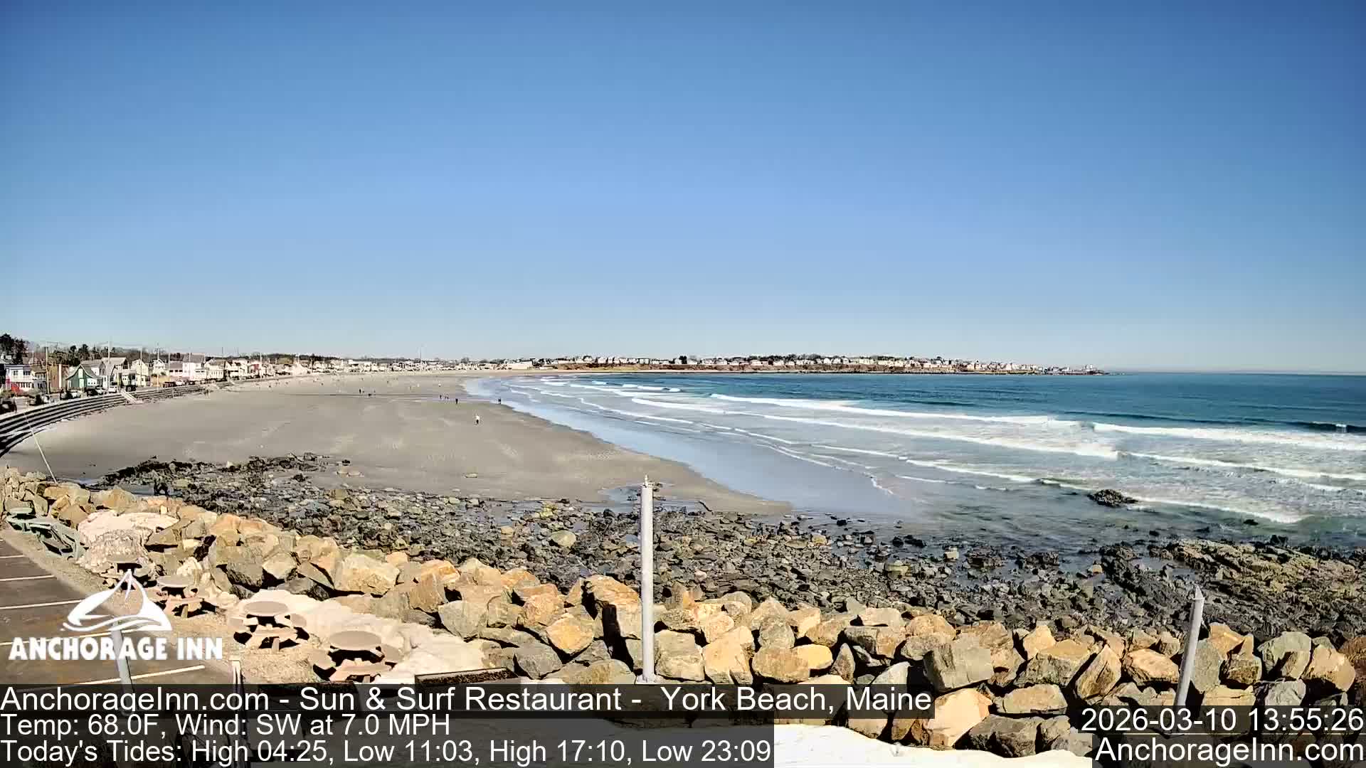 York Beach Ocean Surf Live Cam- Maine, USA