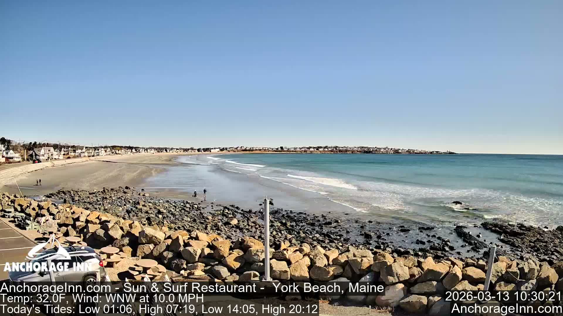 York Beach Ocean Surf Live Cam- Maine, USA